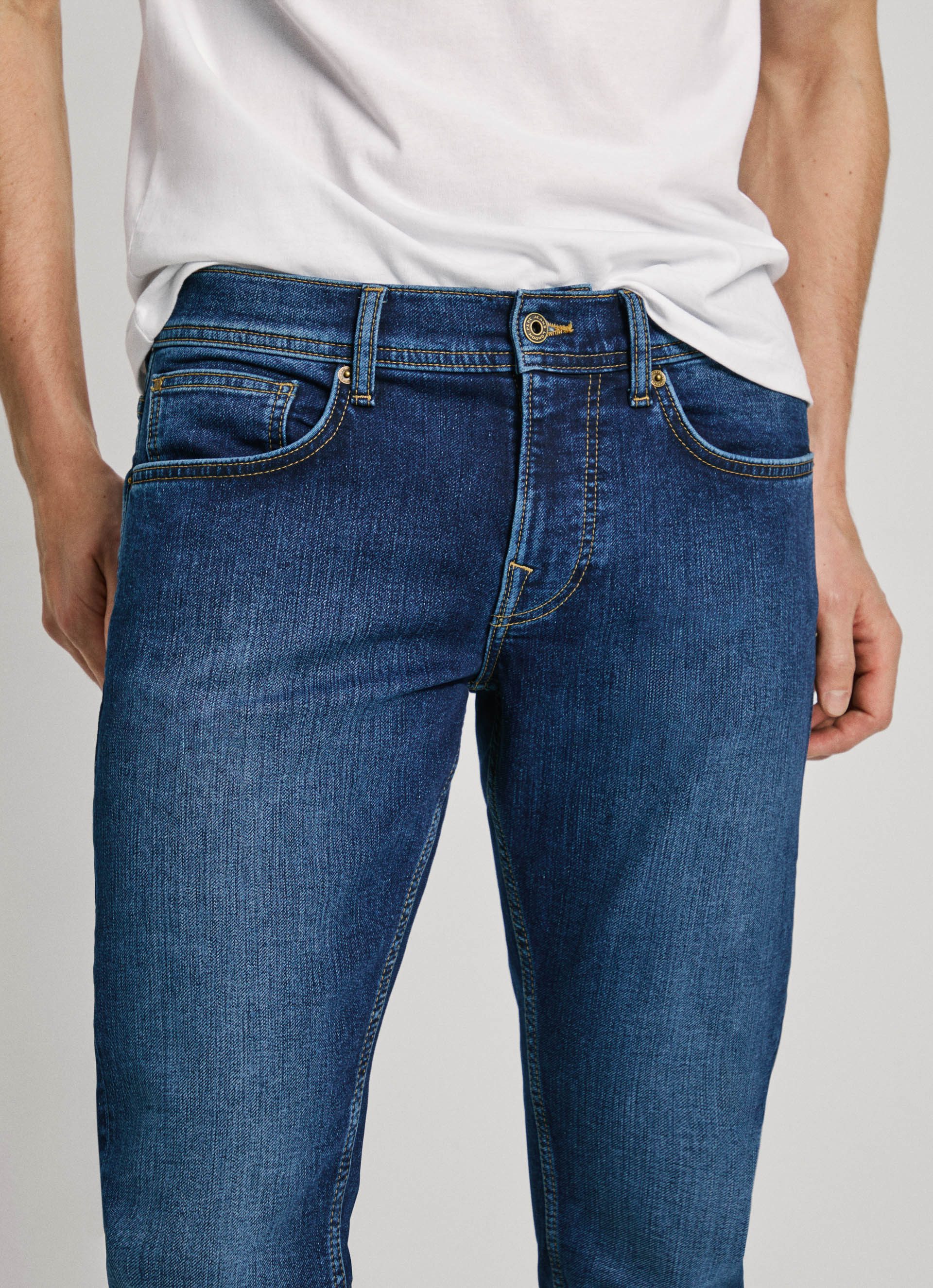 Pepe Jeans Slim fit jeans SLIM GYMDIGO JEANS, zeer elastisch