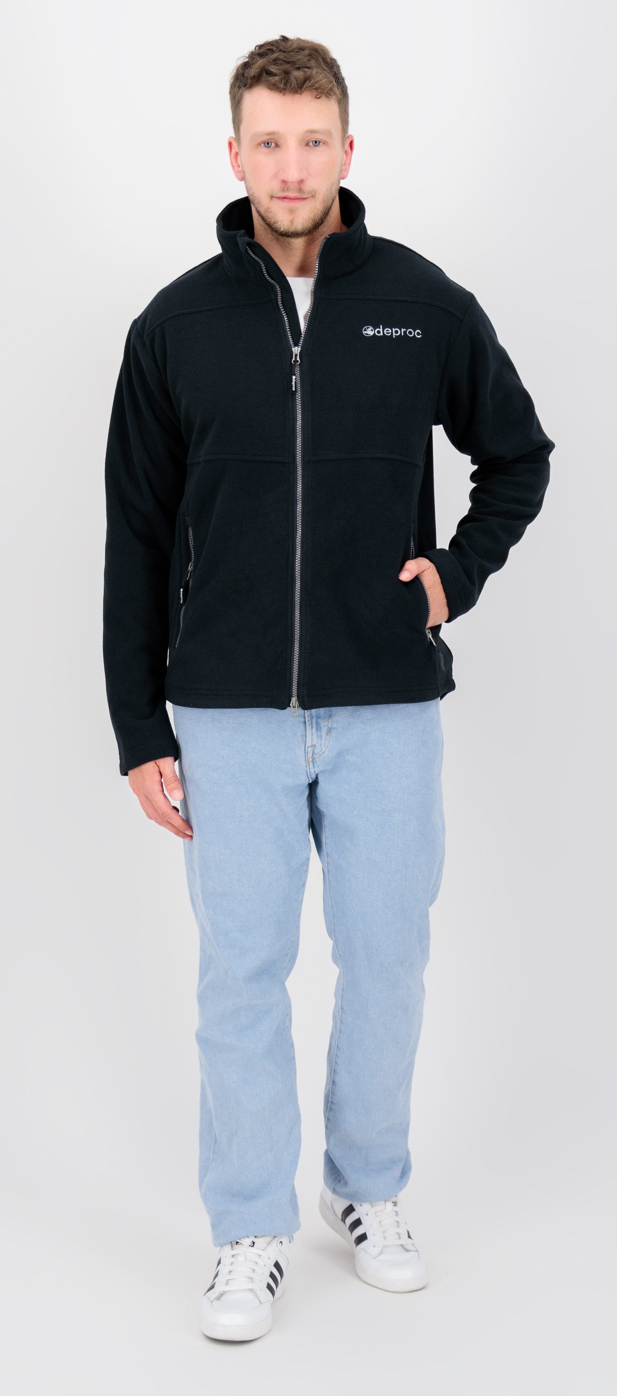 DEPROC Active Gebreid fleecejack SEWARD MN met 2-wegritssluiting