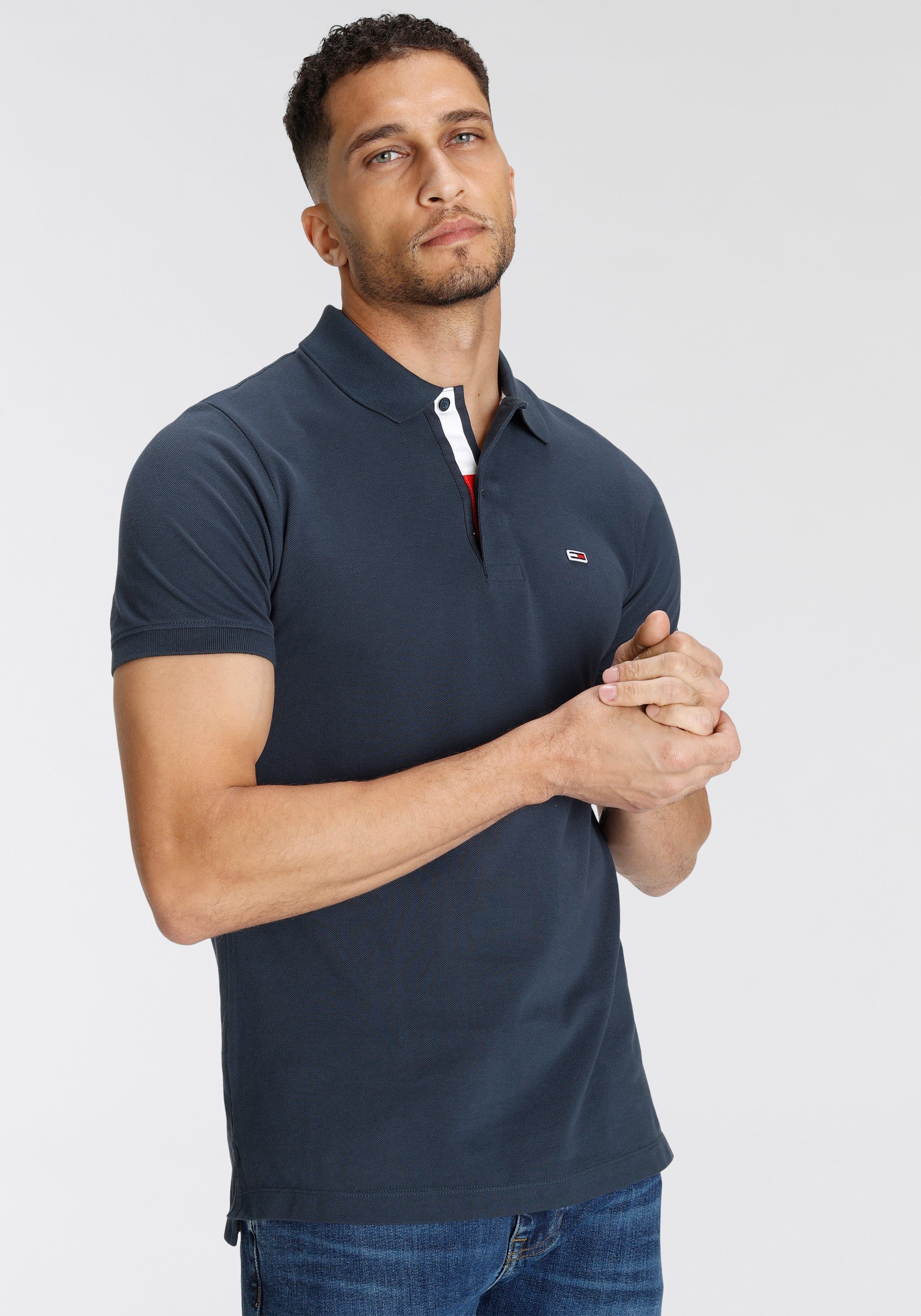 TOMMY JEANS Poloshirt TJM SLIM PLACKET POLO