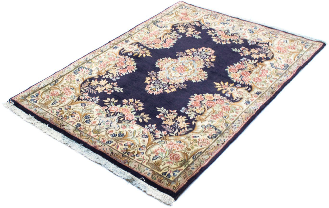 morgenland Wollen kleed Rafsanjan Teppich handgeknüpft blau-Perserteppich - Royal - 150 x 100 cm - blau