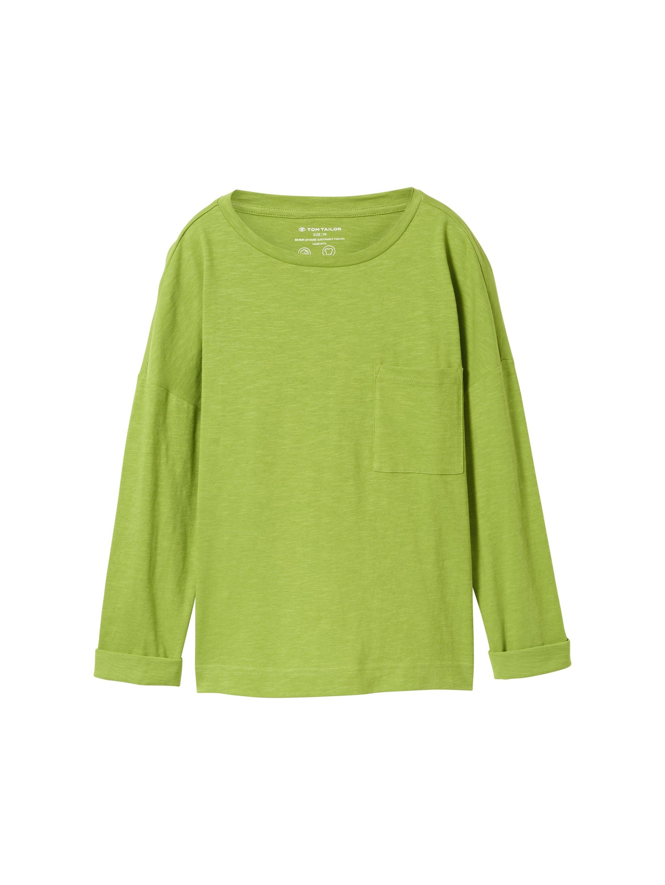 Tom Tailor Shirt met lange mouwen met borstzak