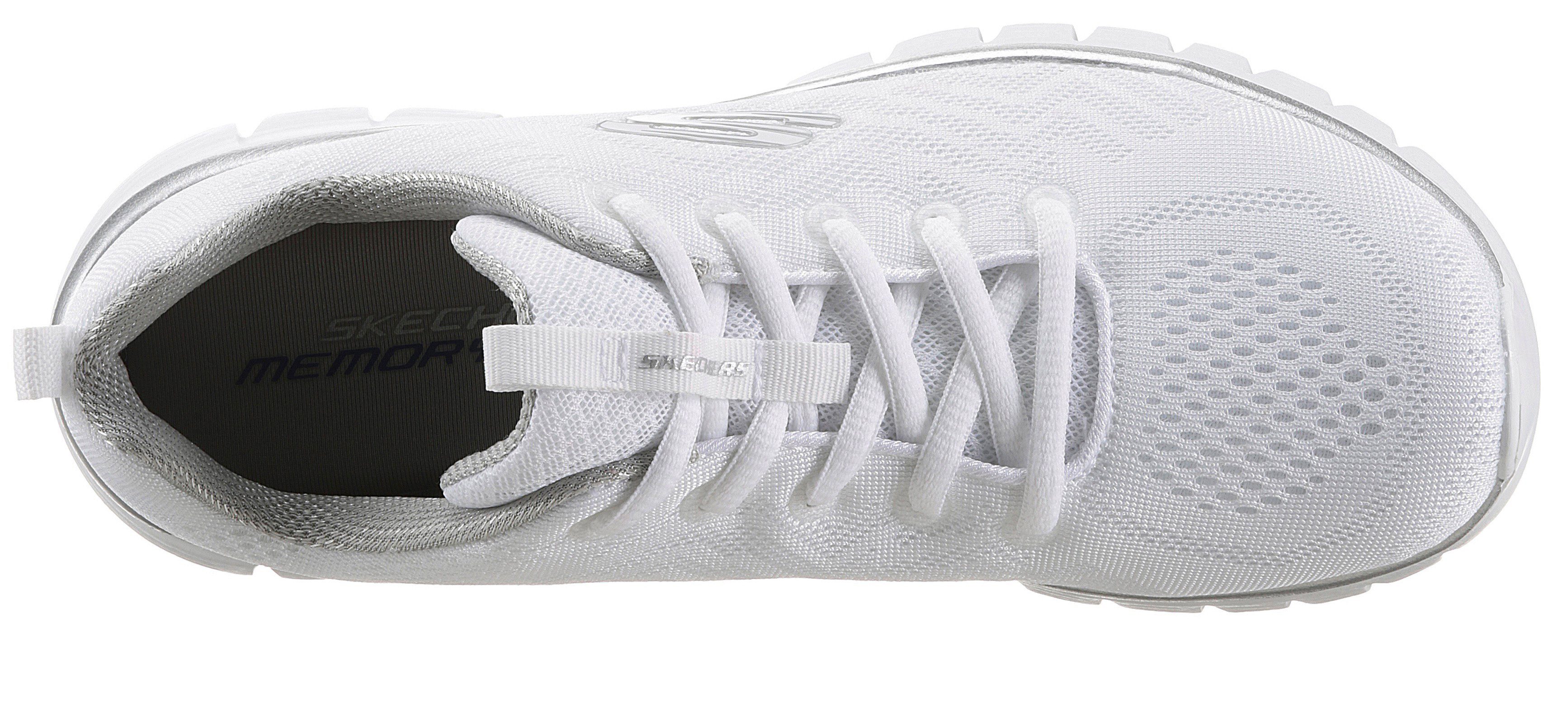 Skechers Sneakers Graceful - Get Connected Vrijetijdsschoen, lage schoen, veterschoen met memory foam
