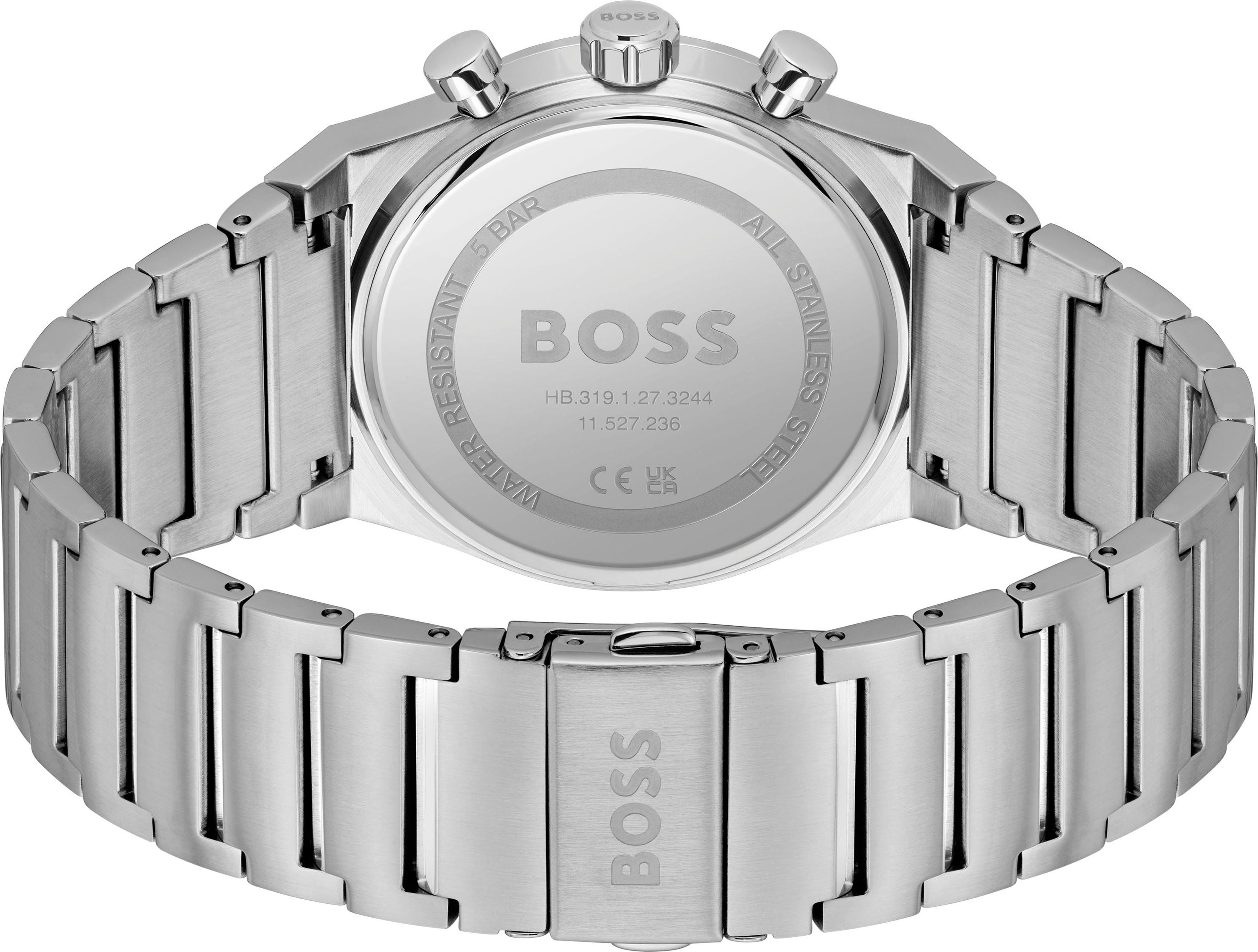 Boss Chronograaf CANDOR CHRONO Quartzhorloge, horloge, herrenuur, roestvrijstalen band, analoog, dag