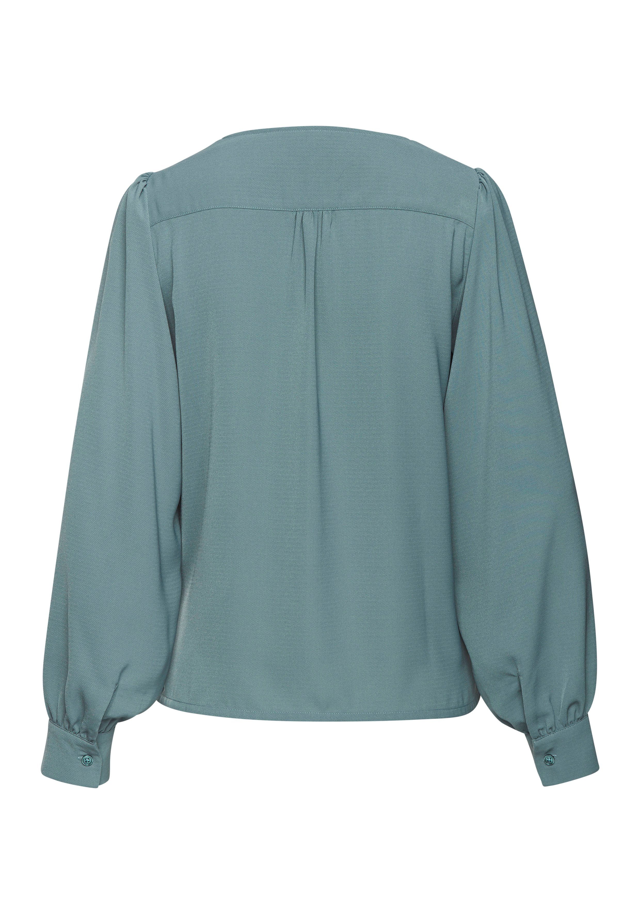 Lascana Blouse met lange mouwen met ritsdetail, elegante damesblouse