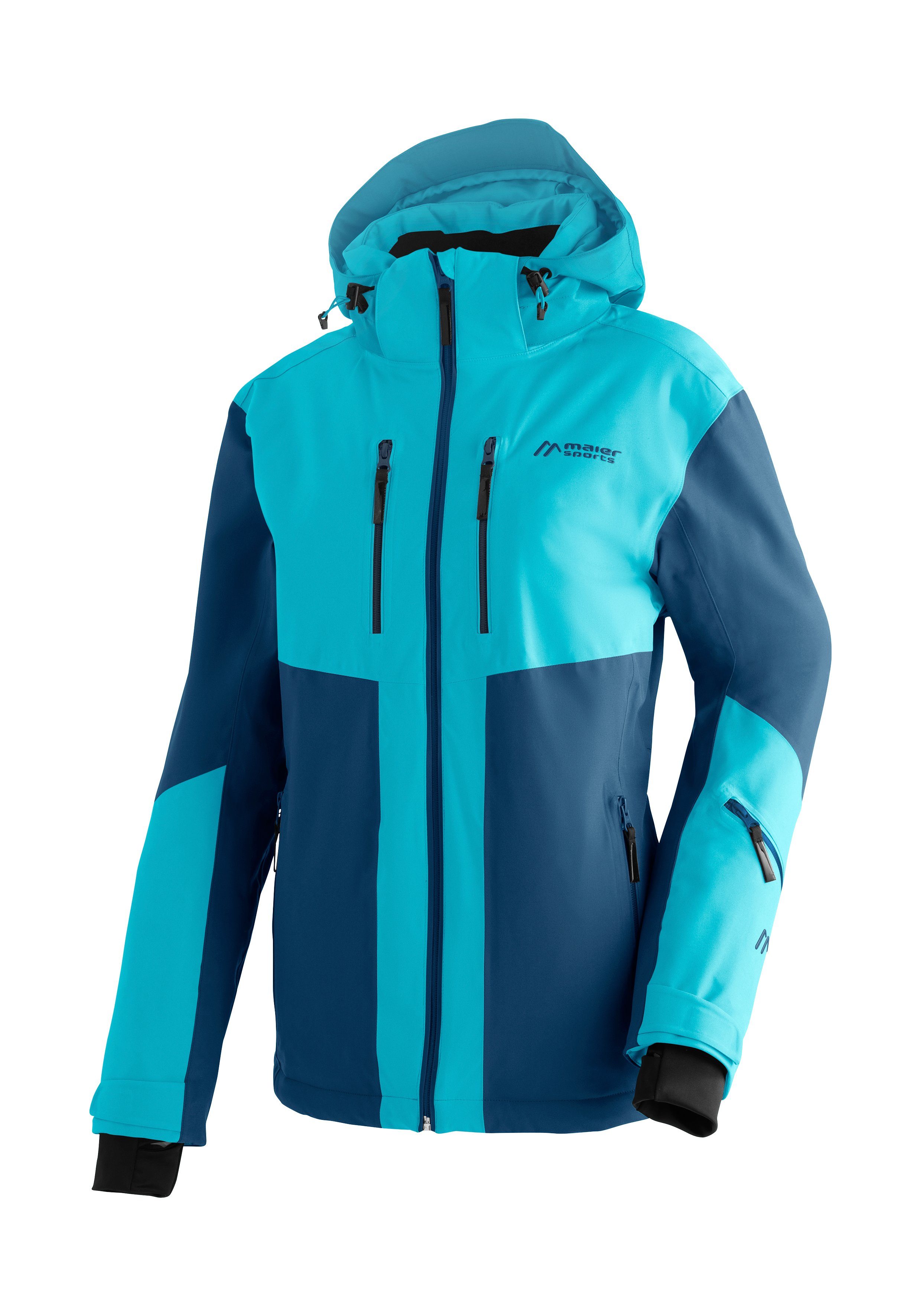 Maier Sports Ski-jack Pinilla ademende dames ski-jack, waterdichte en winddichte winterjas dames jassen maat 42 blauw