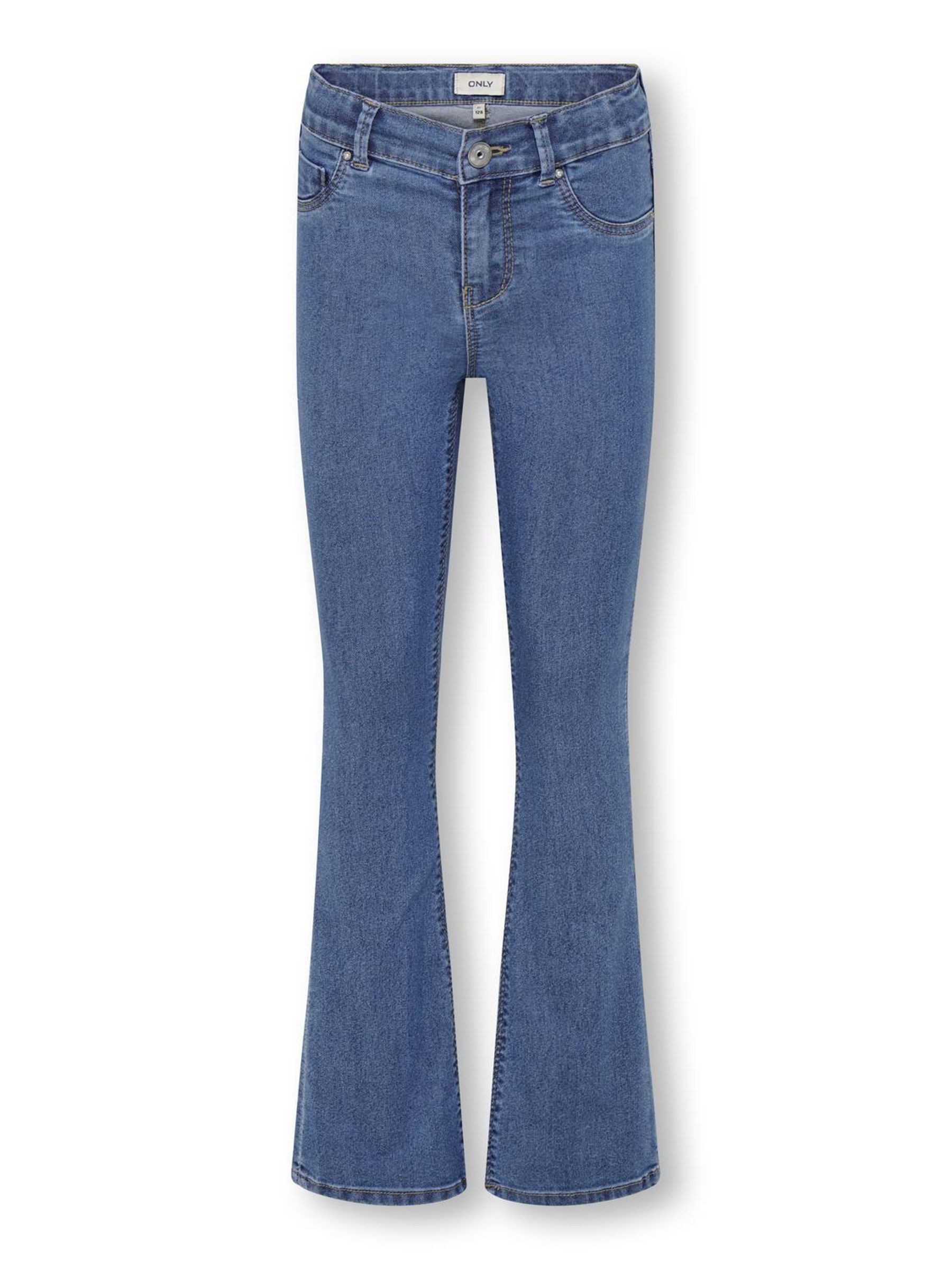 Only Skinny fit jeans met uitlopende pijpen model 'MILA-IRIS'