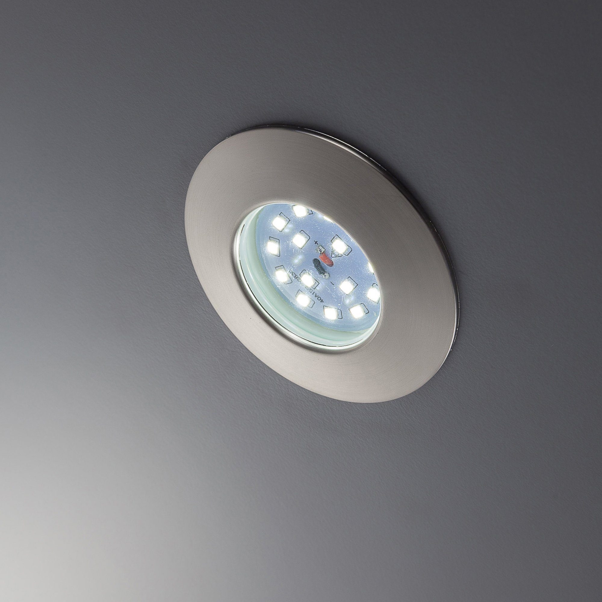 B.K.Licht Ledinbouwlamp 5-pack badkamer inbouwspots, IP44 beschermd, LED inbouwspots, plat