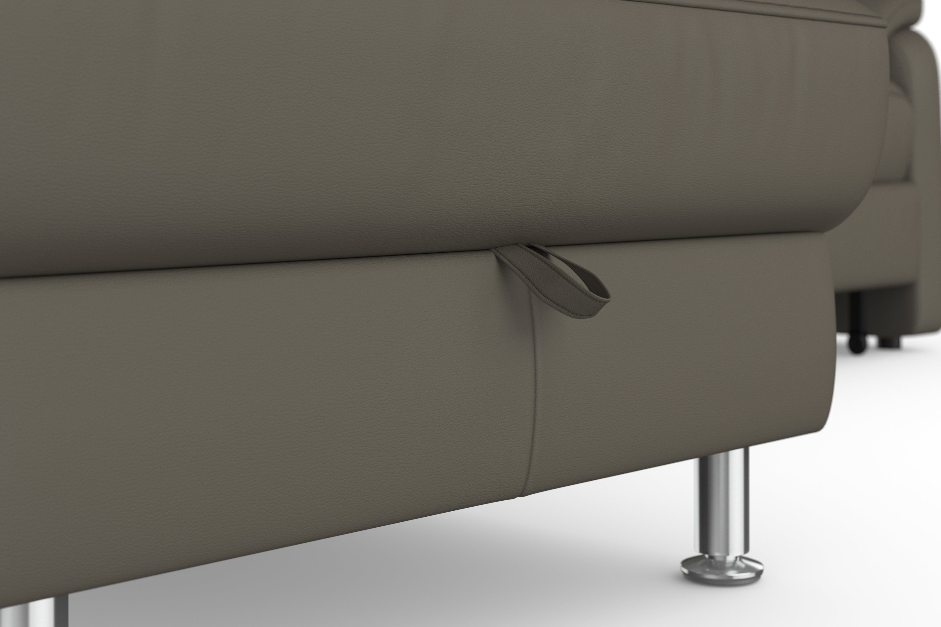 sit&more Hoekbank Freetown L-vorm met verstelbare hoofdsteun en comfortabele binnenvering