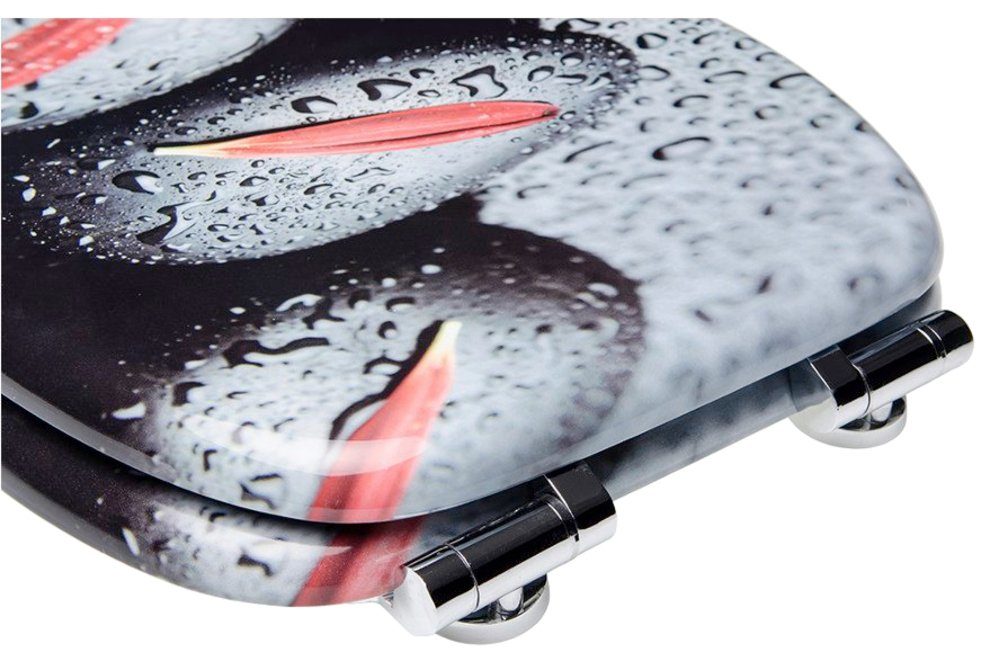 Sanilo Set badkameraccessoires Elegance bestaand uit toiletzitting, badmat en wastafelplug (complete set, 3-delig)