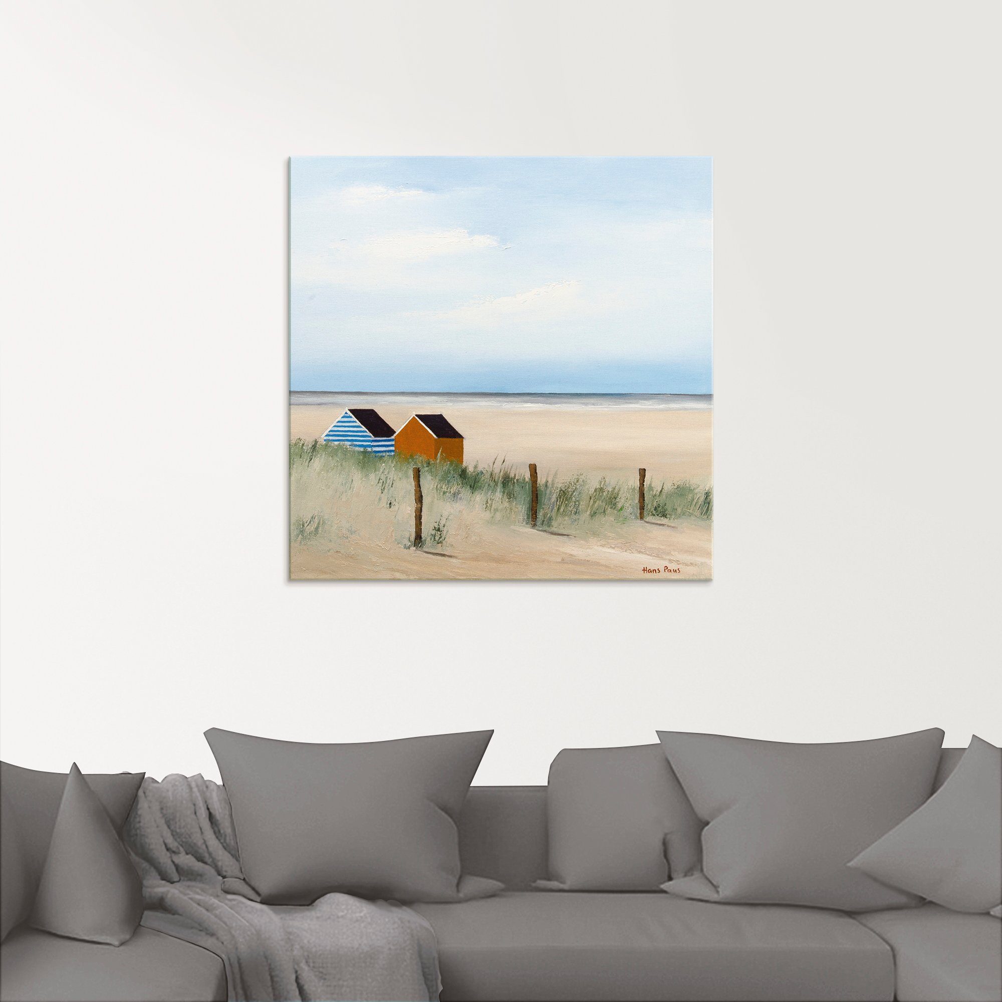 Artland Print op glas Zonnige morgen V in verschillende maten