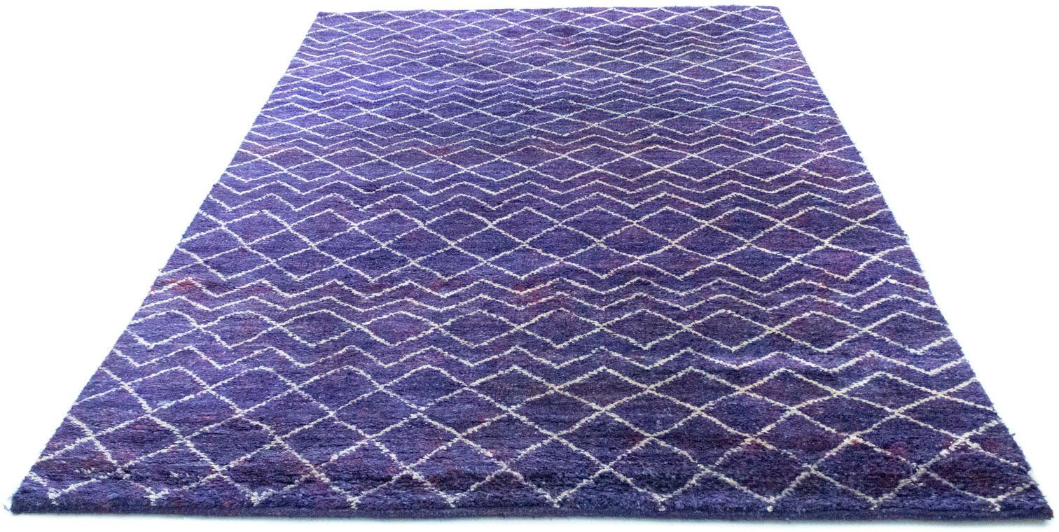 morgenland vloerkleed design-vloerkleed met de hand geknoopt paars paars