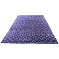 morgenland vloerkleed design-vloerkleed met de hand geknoopt paars viscose paars
