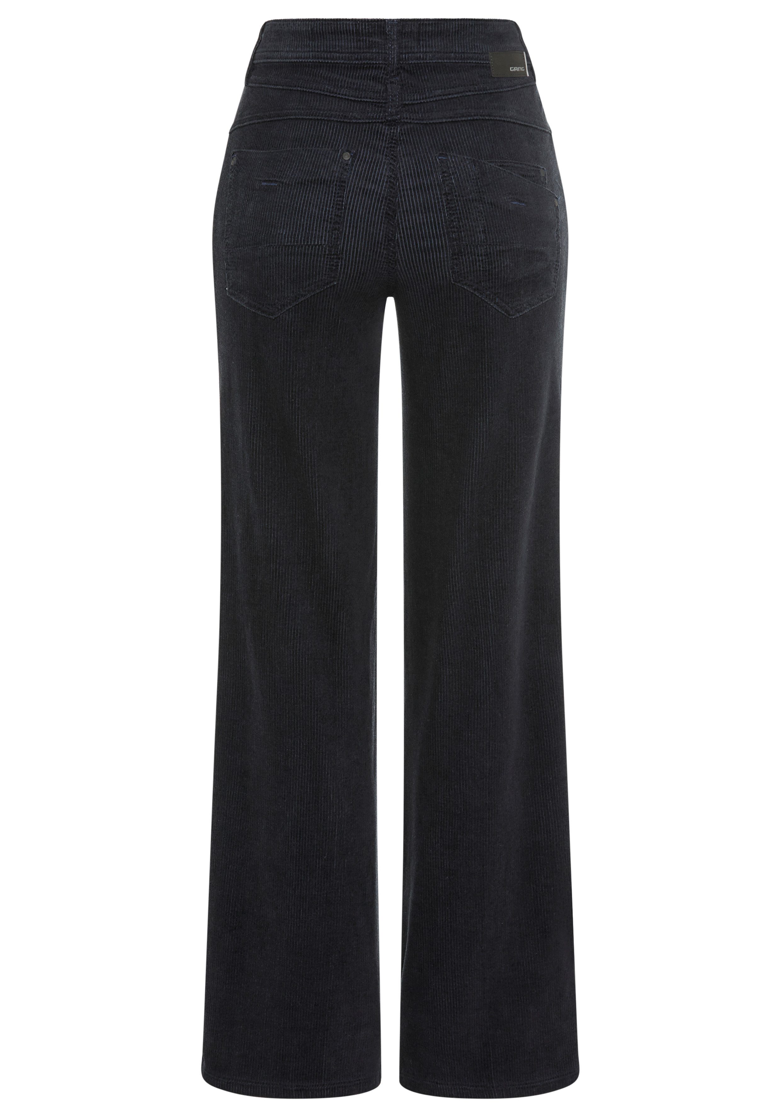 GANG Cordbroek 94AMELIE WIDE Wide Fit met rechte pijp