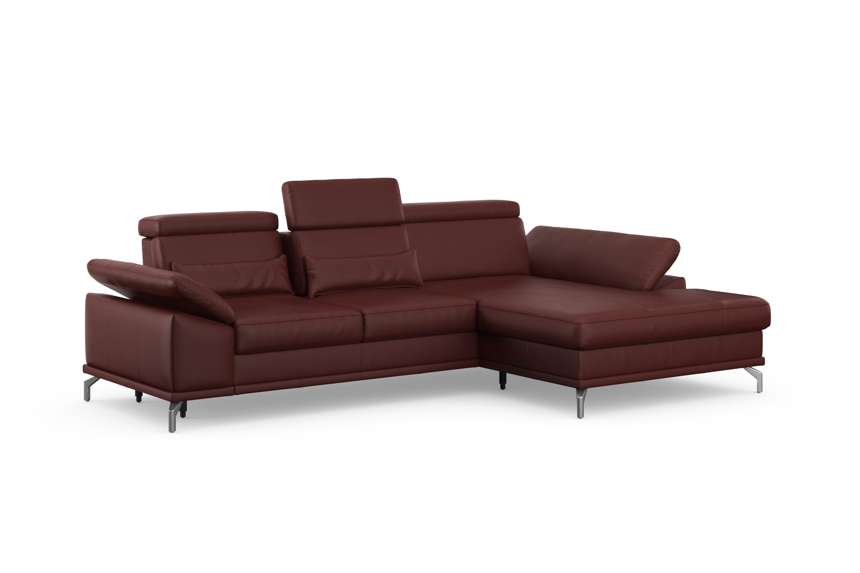 sit&more Hoekbank Cabrio L-vorm, met zitdiepteverstelling, arm- en hoofdsteunverstelling