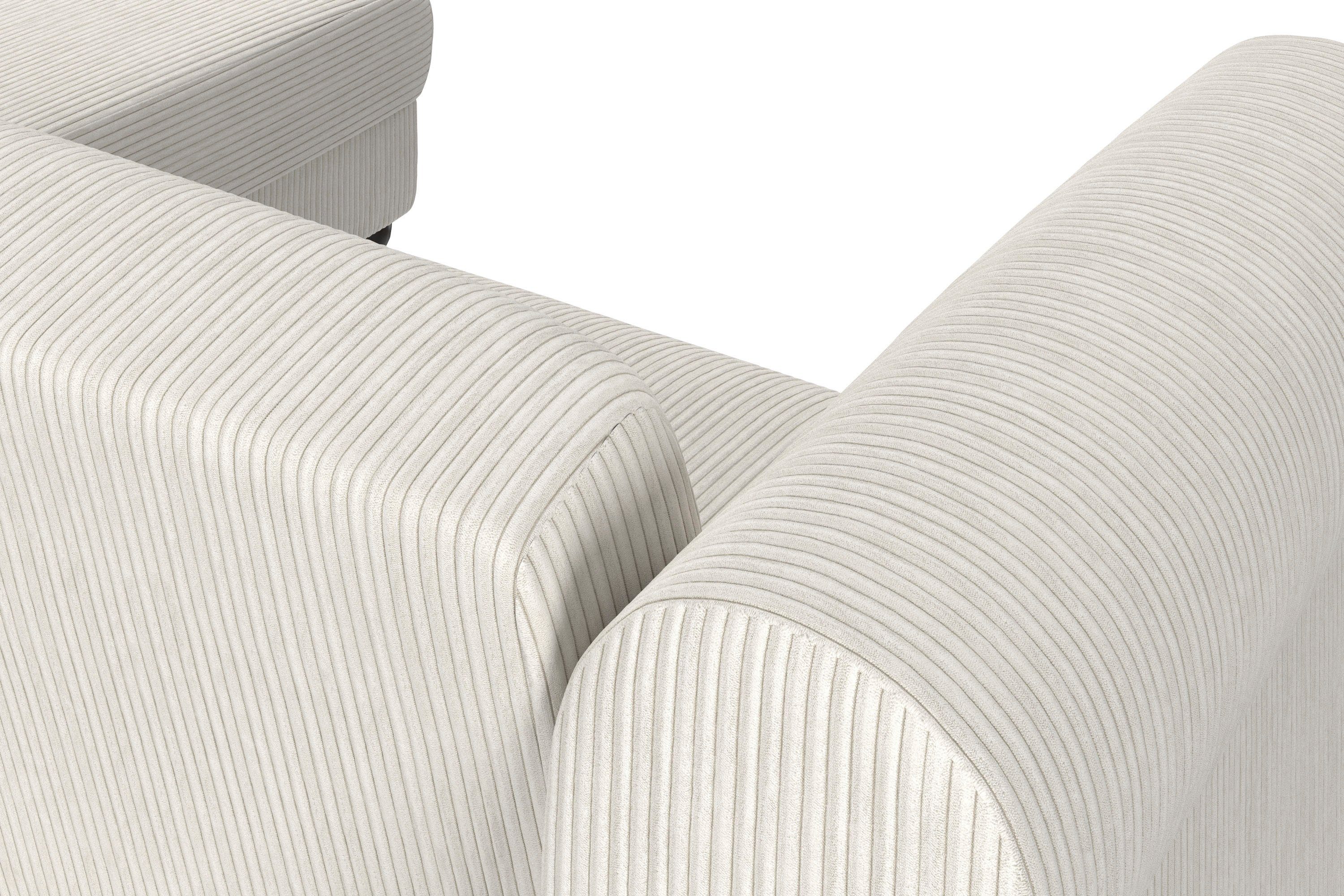 Dorel Home Hoekbank Felix II, L-model, bedbank 241cm (ligoppervlak 108x195 cm),