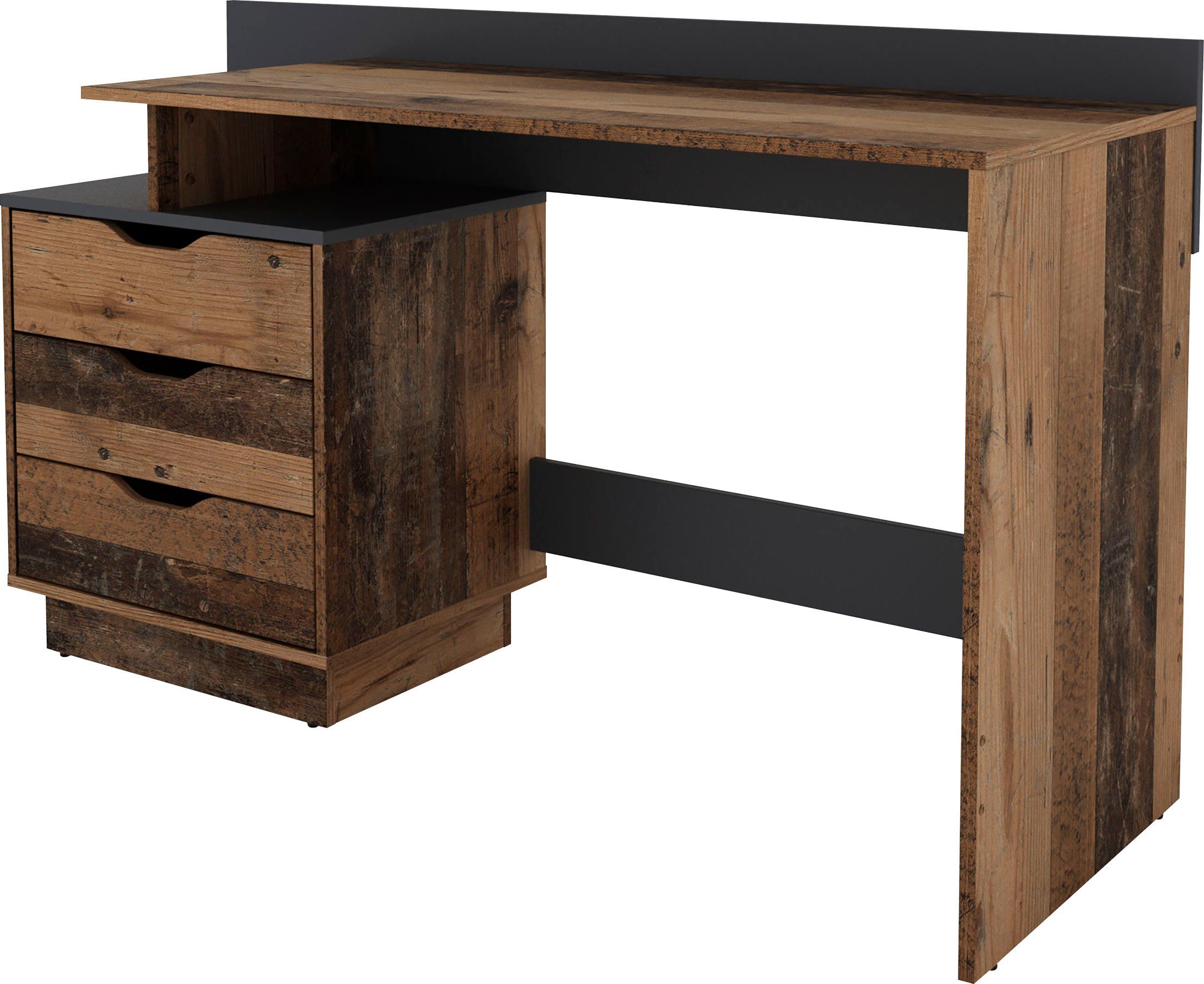 byLIVING Bureau Bern, modern pc-bureau met veel bergruimte, breedte 138 cm, rechts of links te monteren
