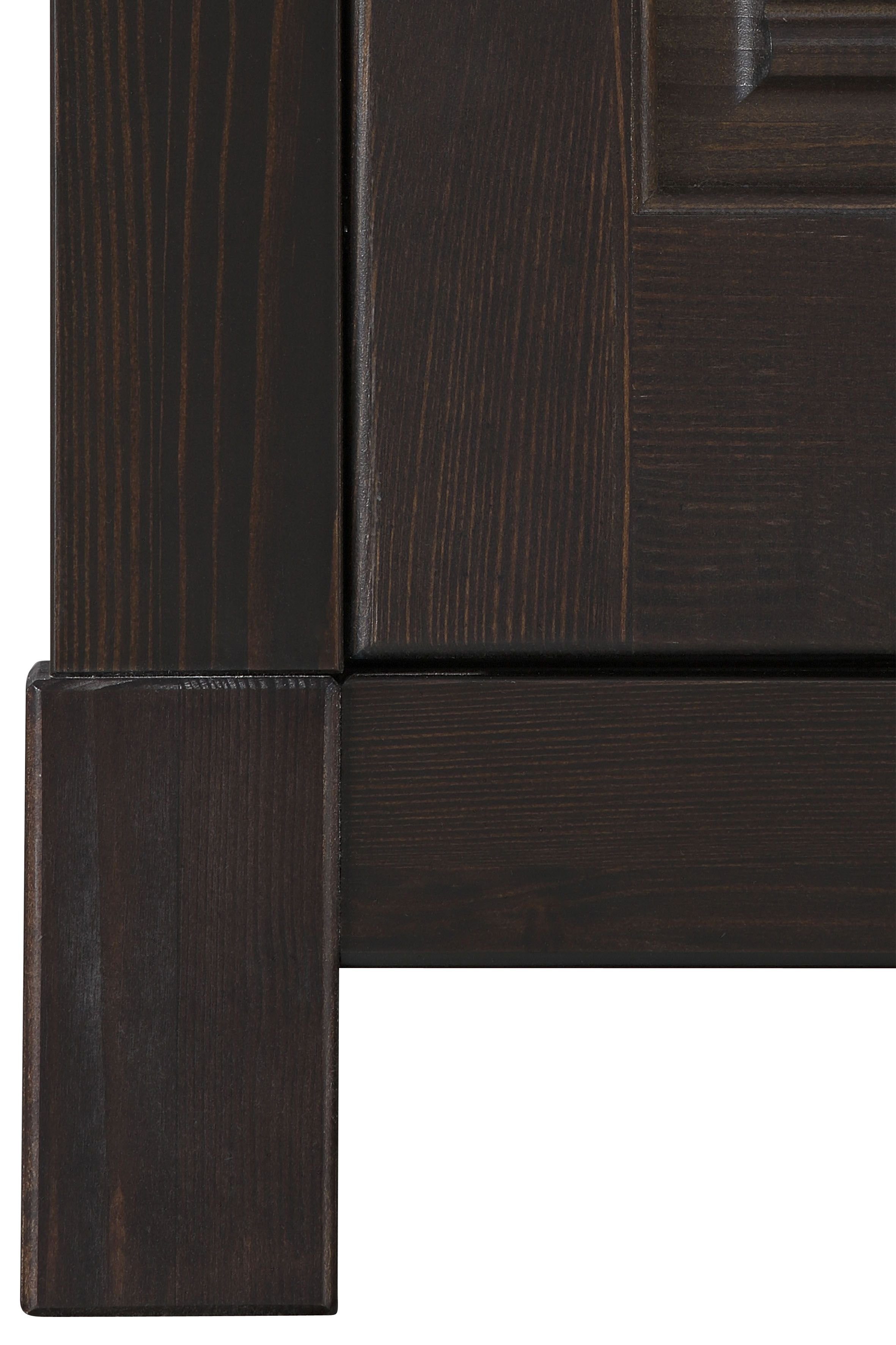 Home affaire Kledingkast Rauna, met lamellen en kassetten, klassiek landelijke stijl, rustiek massief grenen, metalen handgrepen, meerdere varianten, tijdloos design