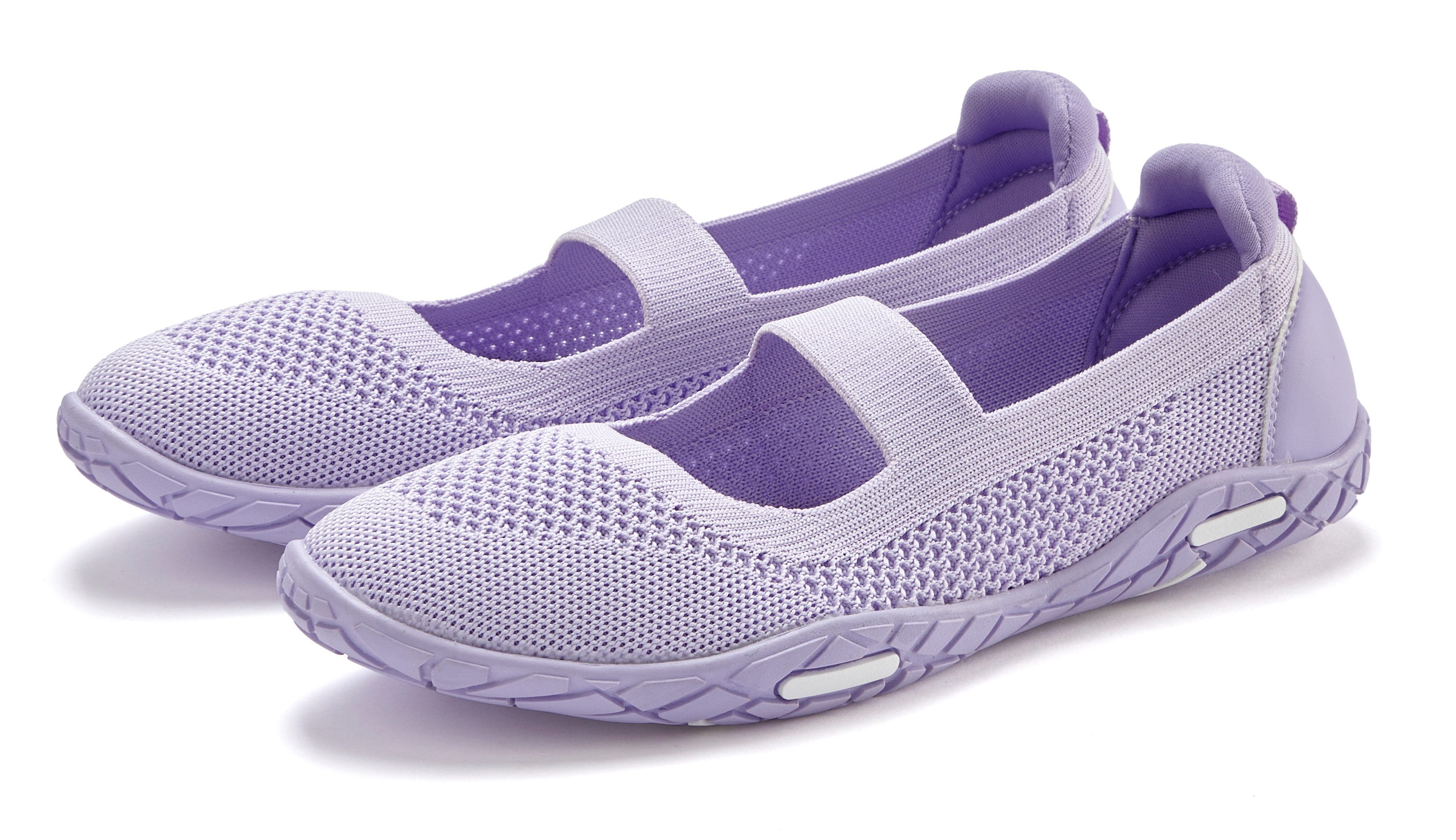 Lascana Sneaker-ballerina’s Vrijetijdsschoen, slipper, lage schoen, slip-on sneaker superlicht...