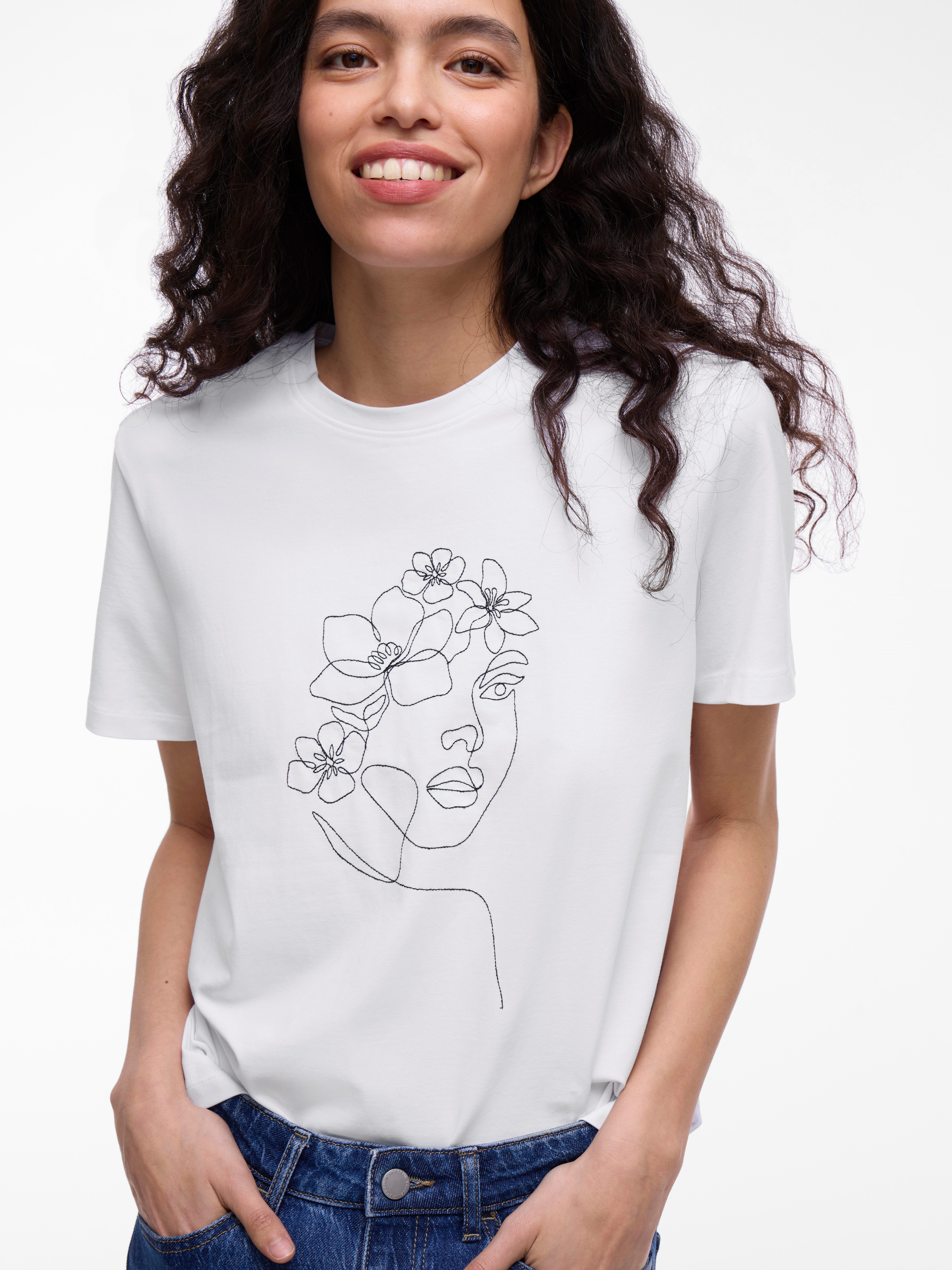 Vila Shirt met korte mouwen VINORA S/S T-SHIRT - NOOS