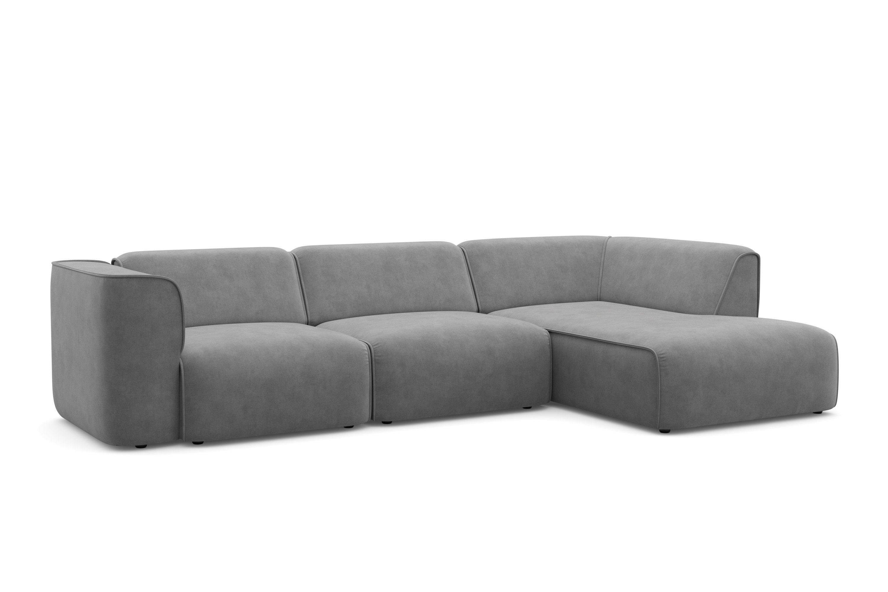RAUM.ID Hoekbank Merid L-vorm, altijd uitbreidbaar met modules, B/D/H: 295/162/70 cm