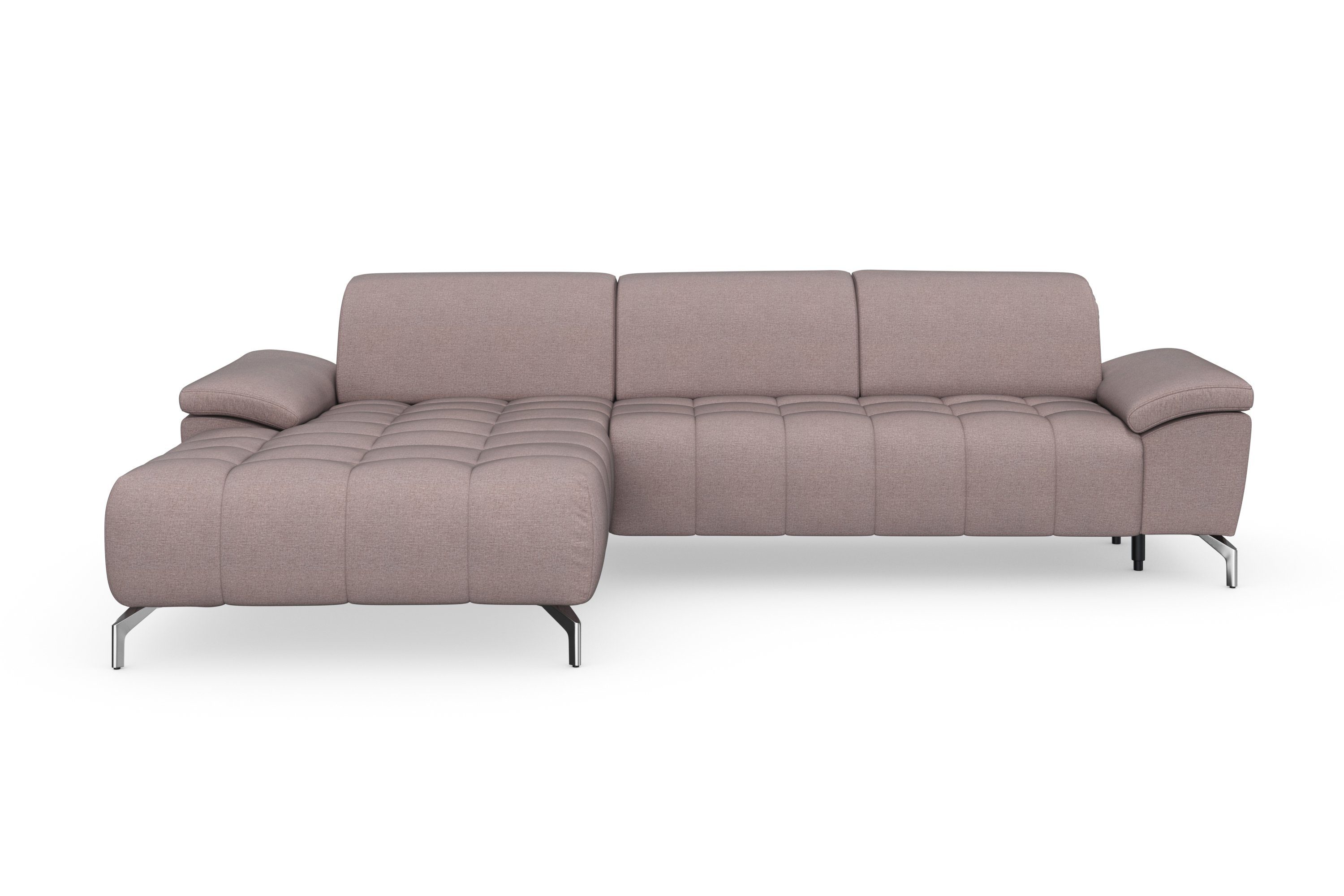 sit&more Hoekbank Cool L-vorm naar keuze met verstelbare hoofdsteun en uittrekzitting, motorisch