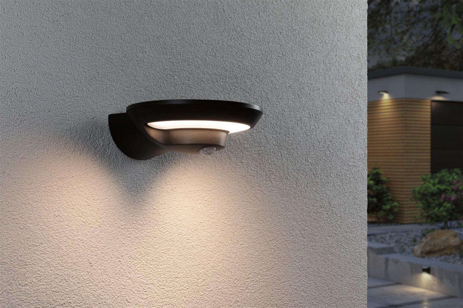 Paulmann Led-wandlamp voor buiten Solar Bordola IP44 180x211mm 3000K 3,5W 220lm Antraciet Kunststof (1 stuk)