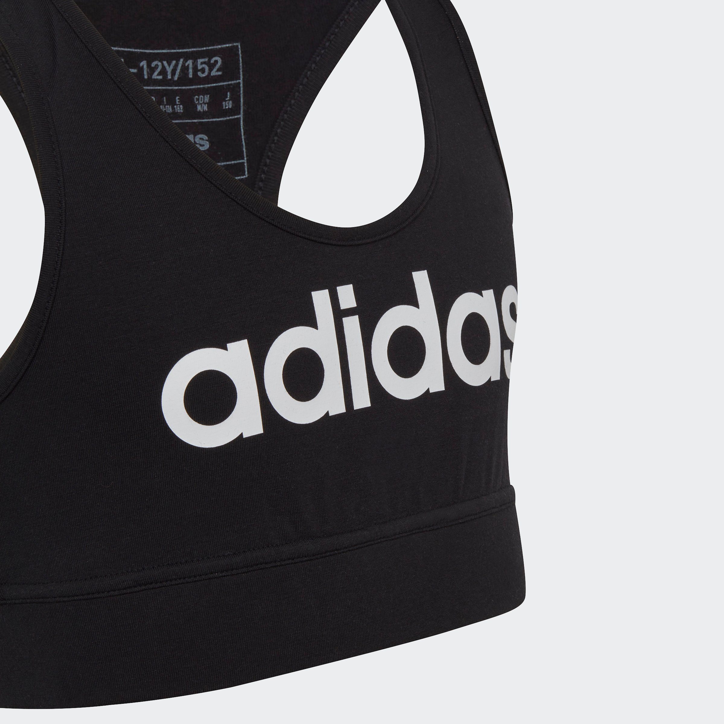 adidas Sportswear Sport-bh ESSENTIALS LINEAR LOGO COTTON BUSTIER (1-delig)