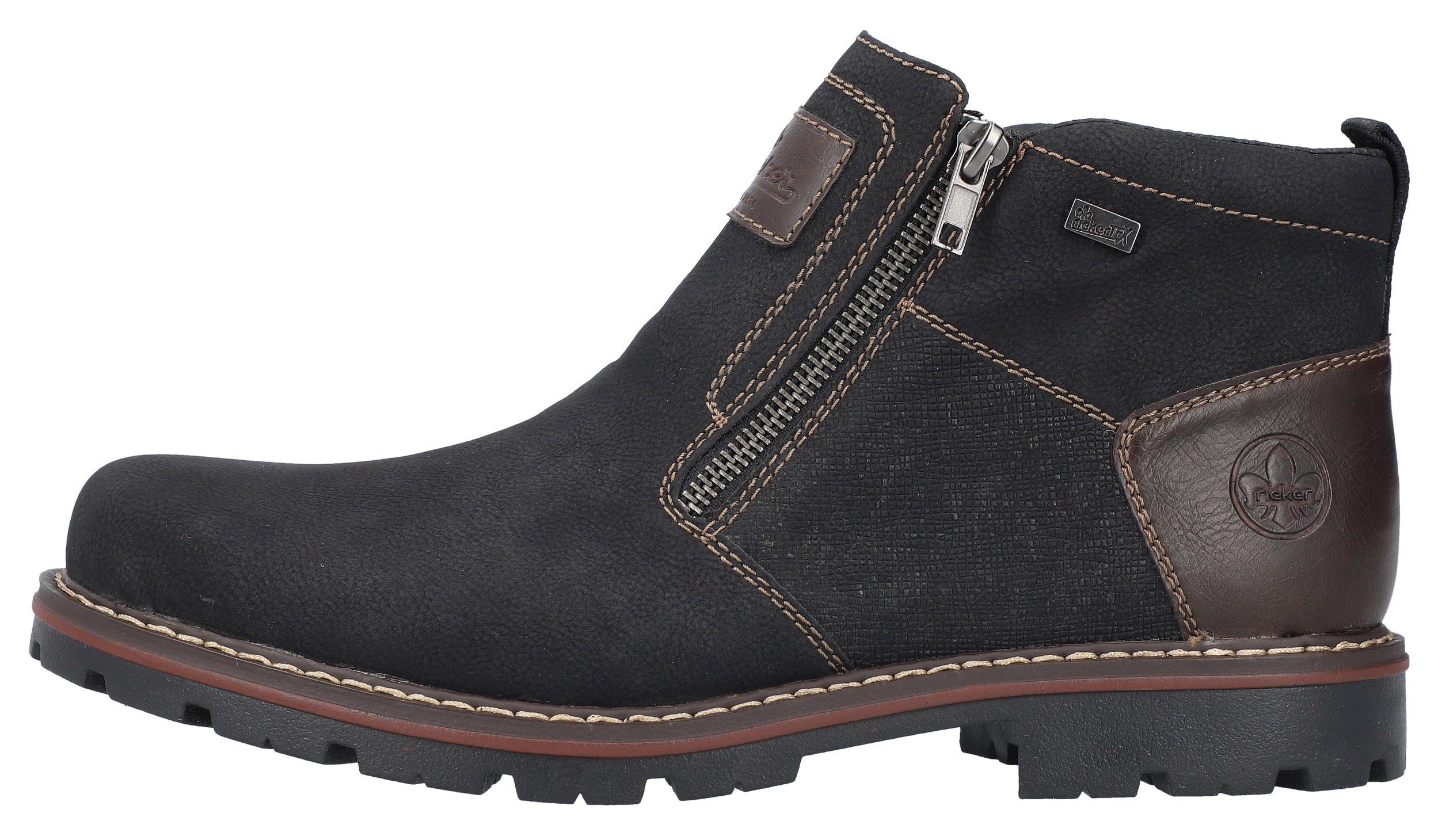 Rieker Winterlaarsjes , winterboots, warme voering, ritsen, in tex-uitvoering