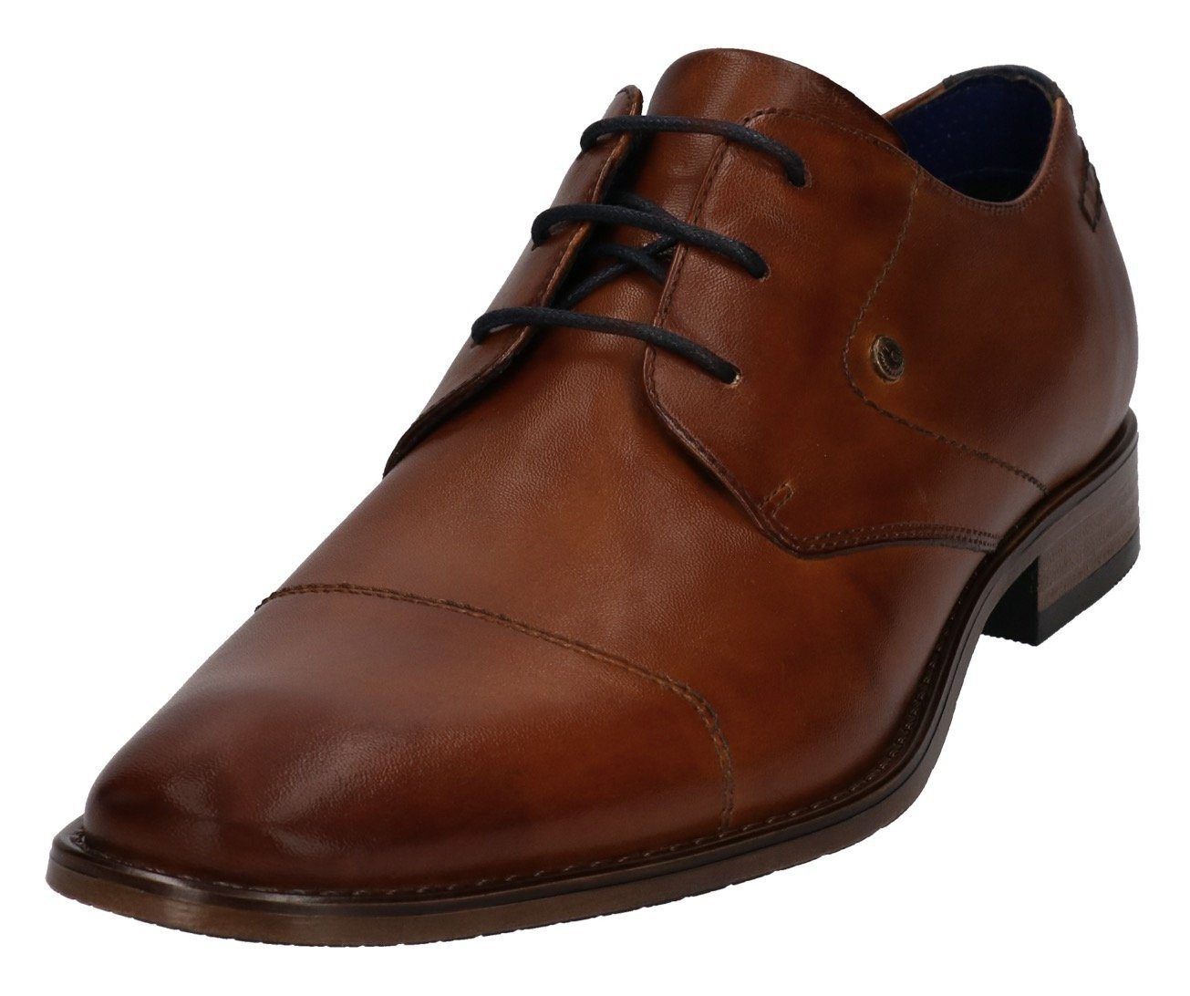 Bugatti Veterschoenen met sierstiksels, smalle vorm, vrijetijdsschoen