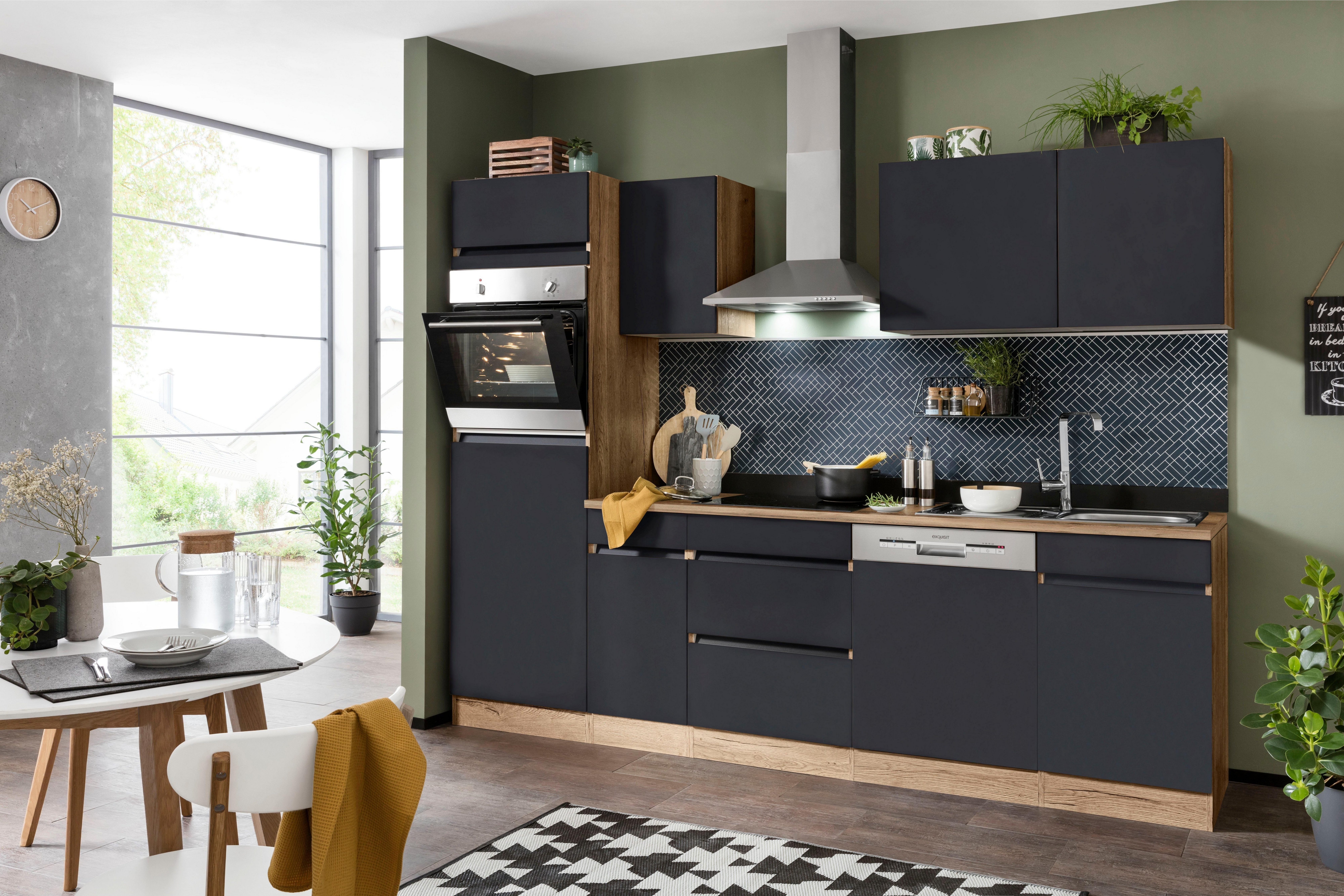 OPTIFIT Keukenblok Roth Breedte 270 cm, optioneel met elektrische apparaten, met push-to-open functie