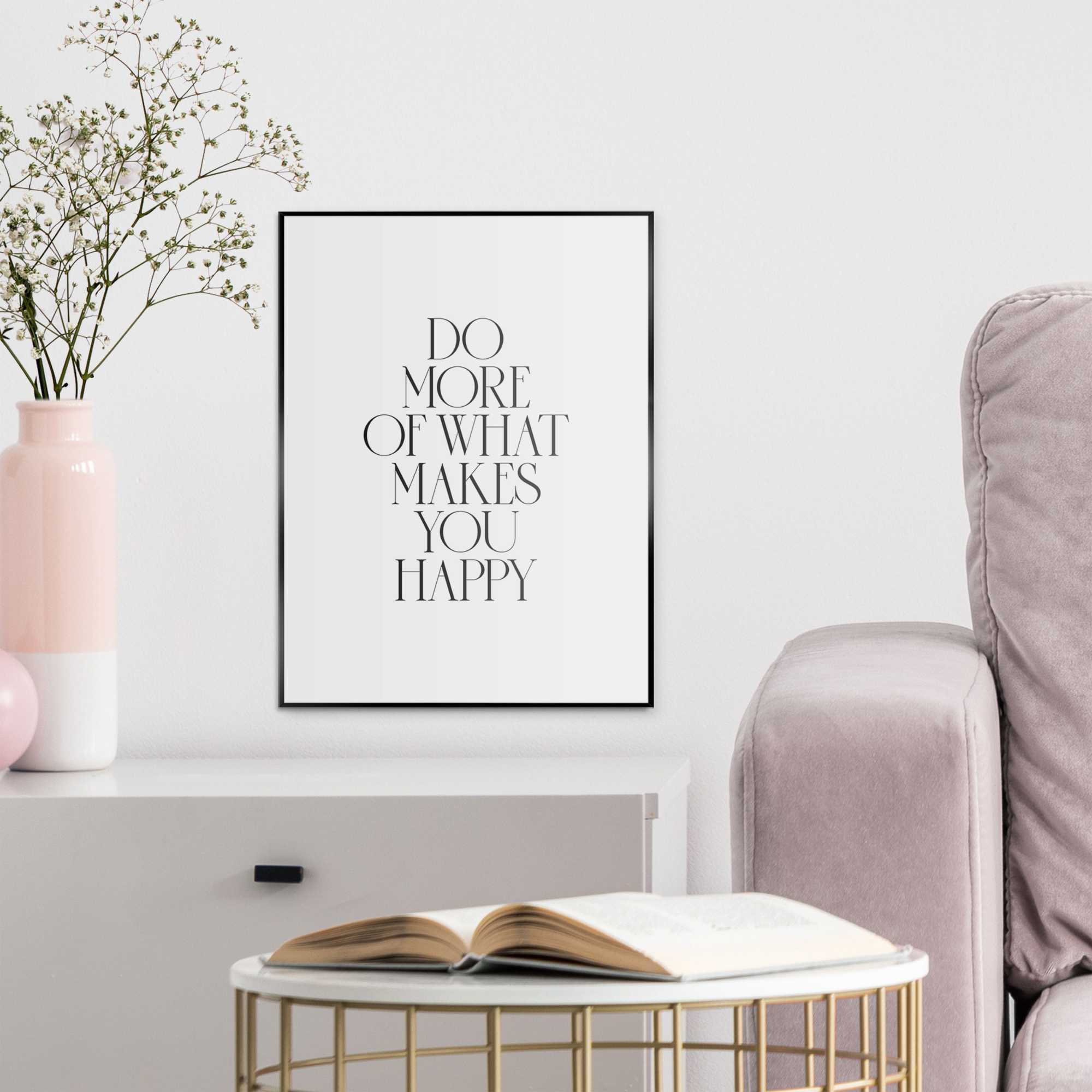 Reinders! Artprint met lijst More Happiness