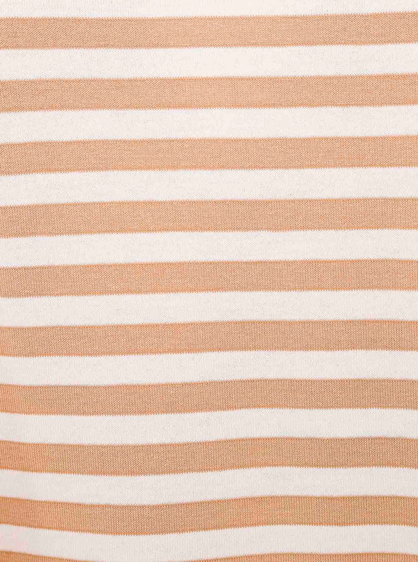 Zwillingsherz T-shirt Maritieme strepen One Size, korte mouw, V-hals, gestreept, loose fit