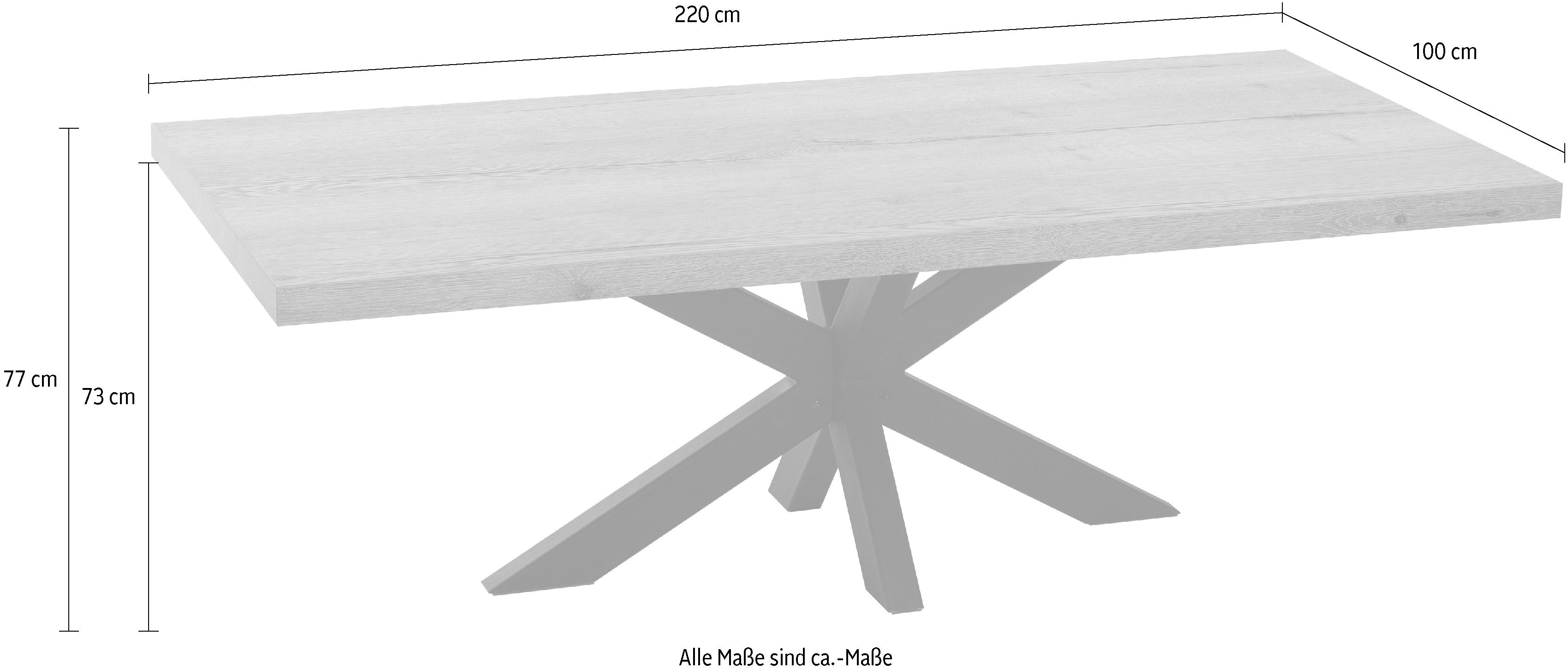 OMG Design Eettafel Novac Tijdloze landelijke stijl, 220 cm