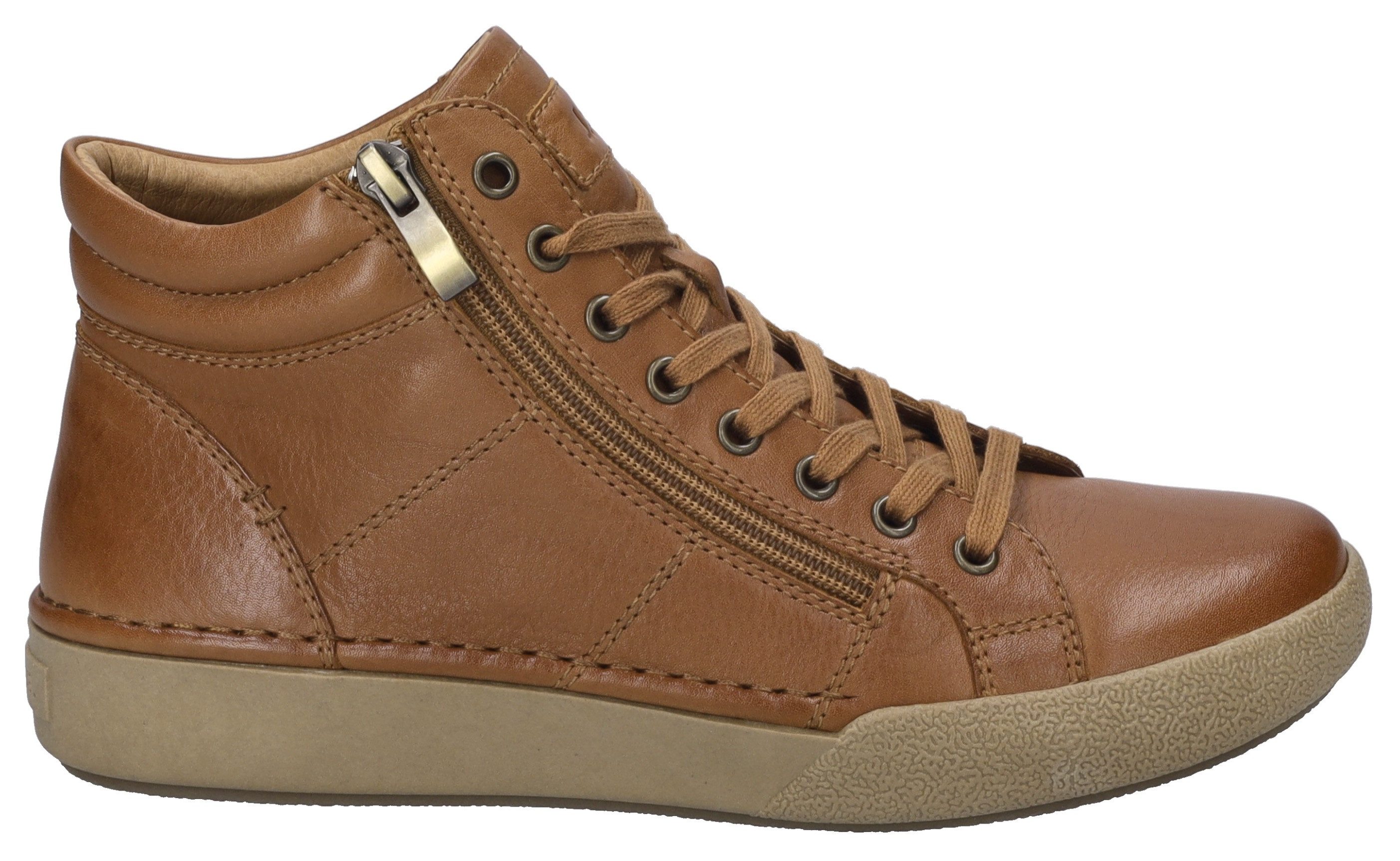 Josef Seibel Sneakers Claire 11 Veterschoenen, high top sneaker, comfortschoen met leren binnenzool