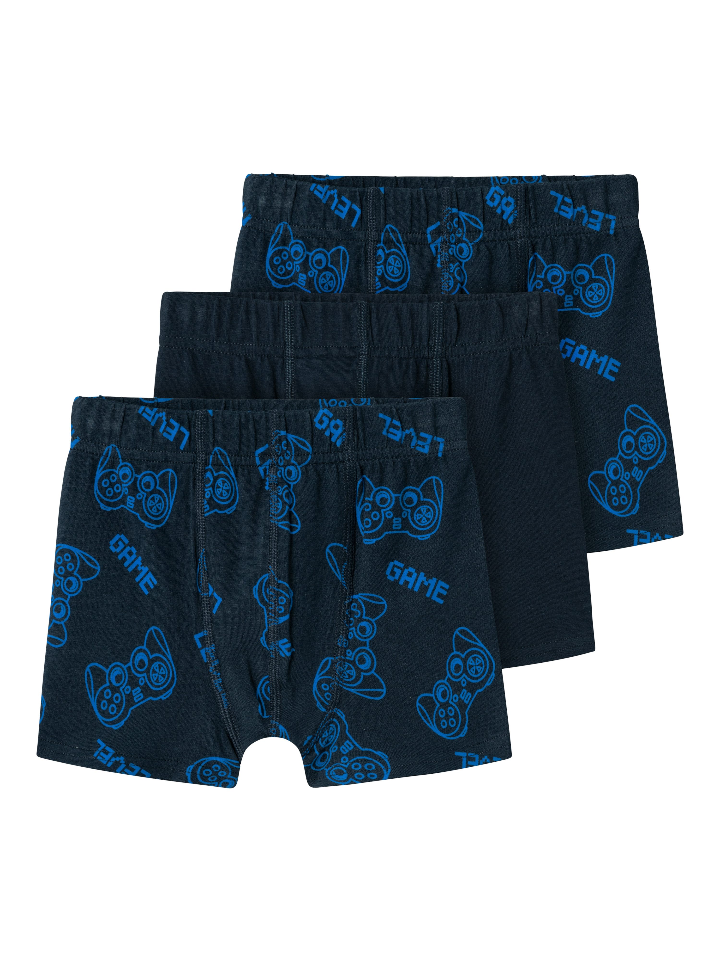 Name it MINI boxershort NMMTIGHTS- set van 3 donkerblauw blauw Jongens Stretchkatoen 104