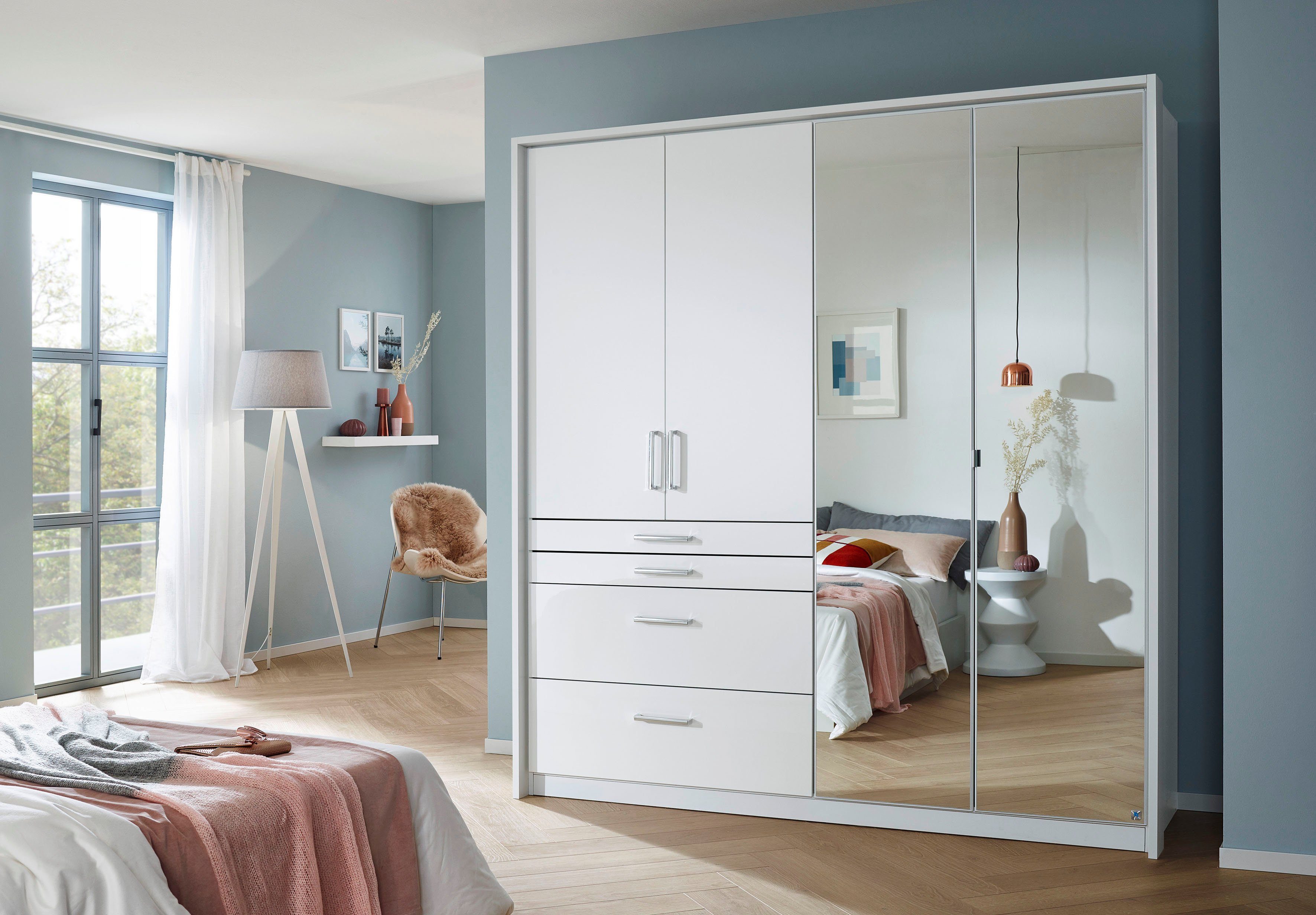 rauch Draaideurkast Kledingkast kast garderobe garderobekast topseller HOMBURG inclusief passe-partout, bovenste lade met indeling made in germany