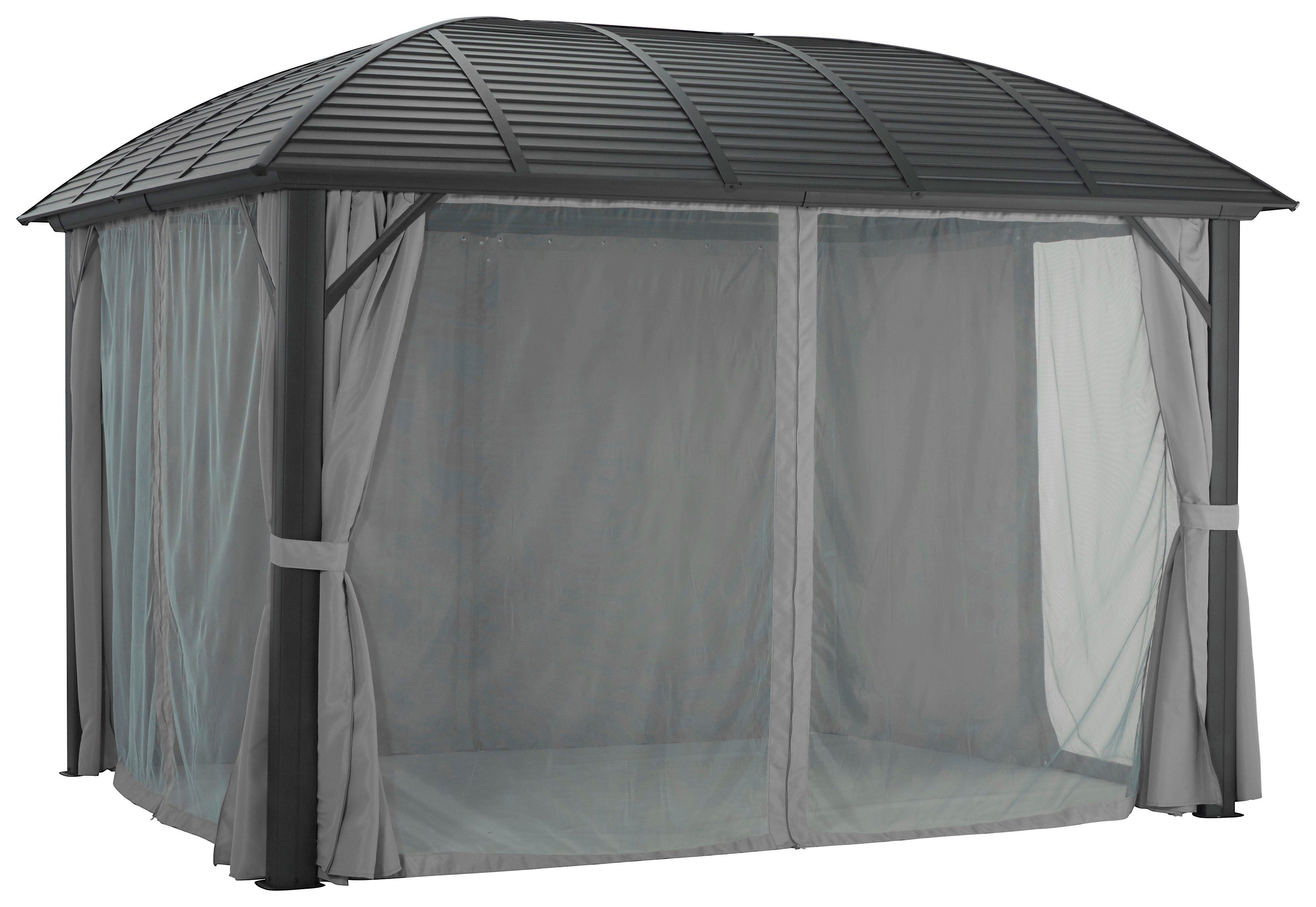 KONIFERA Tuinprieel Juni Bxd: 300x365 cm of 300x425 cm, aluminiumframe (set)