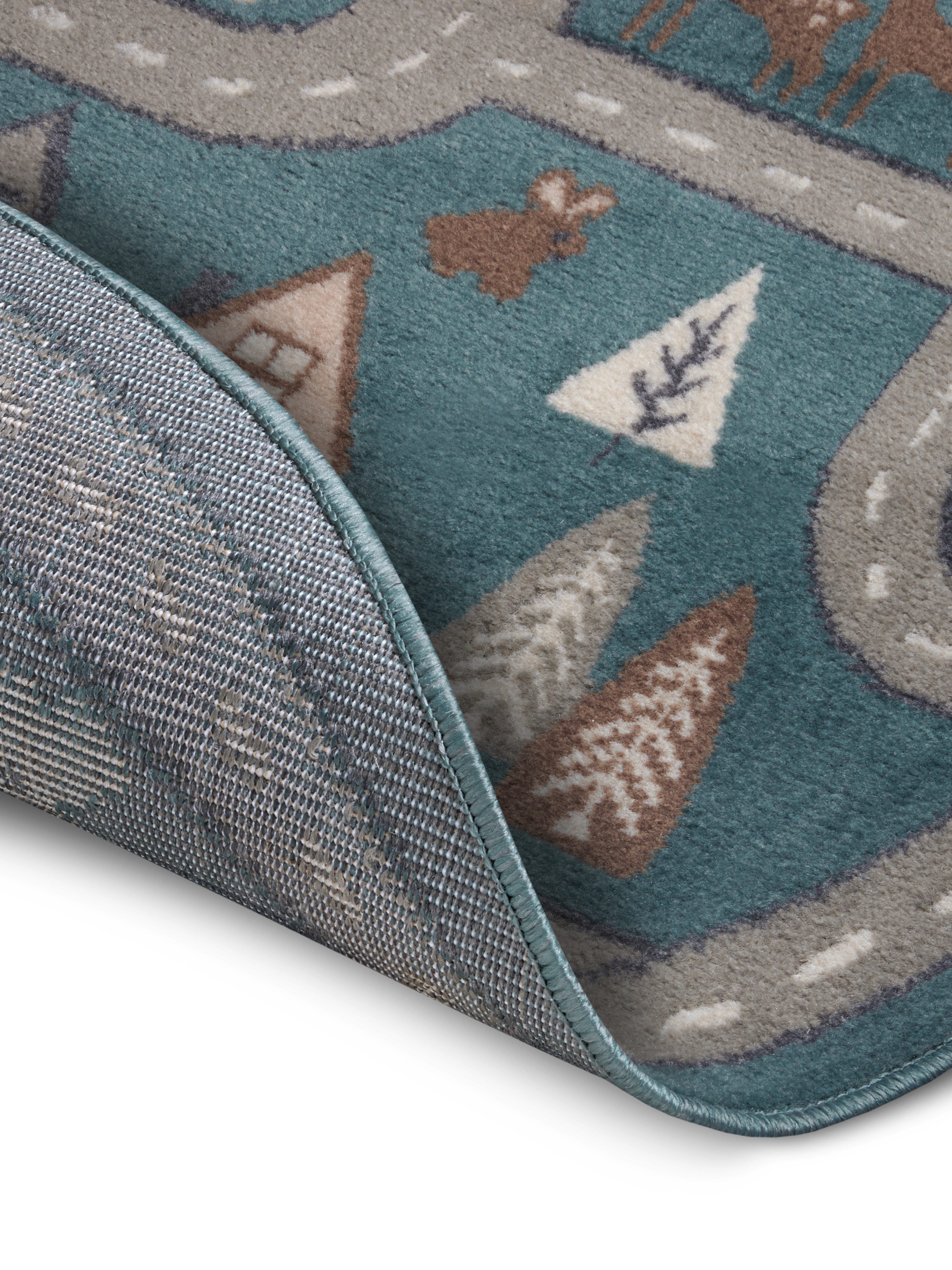 HANSE Home Kindervloerkleed Adventures Streets Speeltapijt, stevig, kinderkamer, kortpolig, speelondergrond