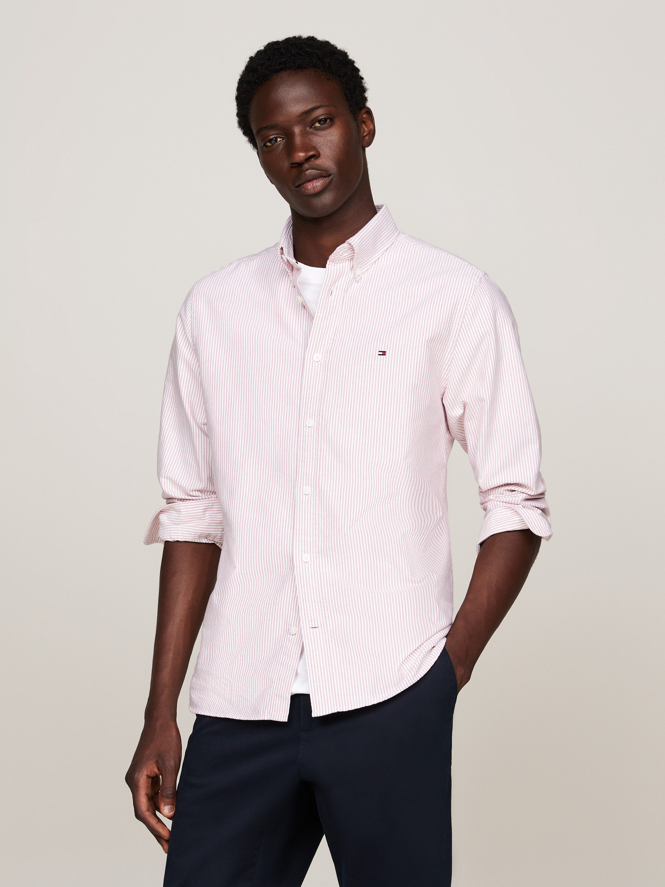 Tommy Hilfiger Overhemd met lange mouwen HERITAGE OXFORD STRIPE RF SHIRT