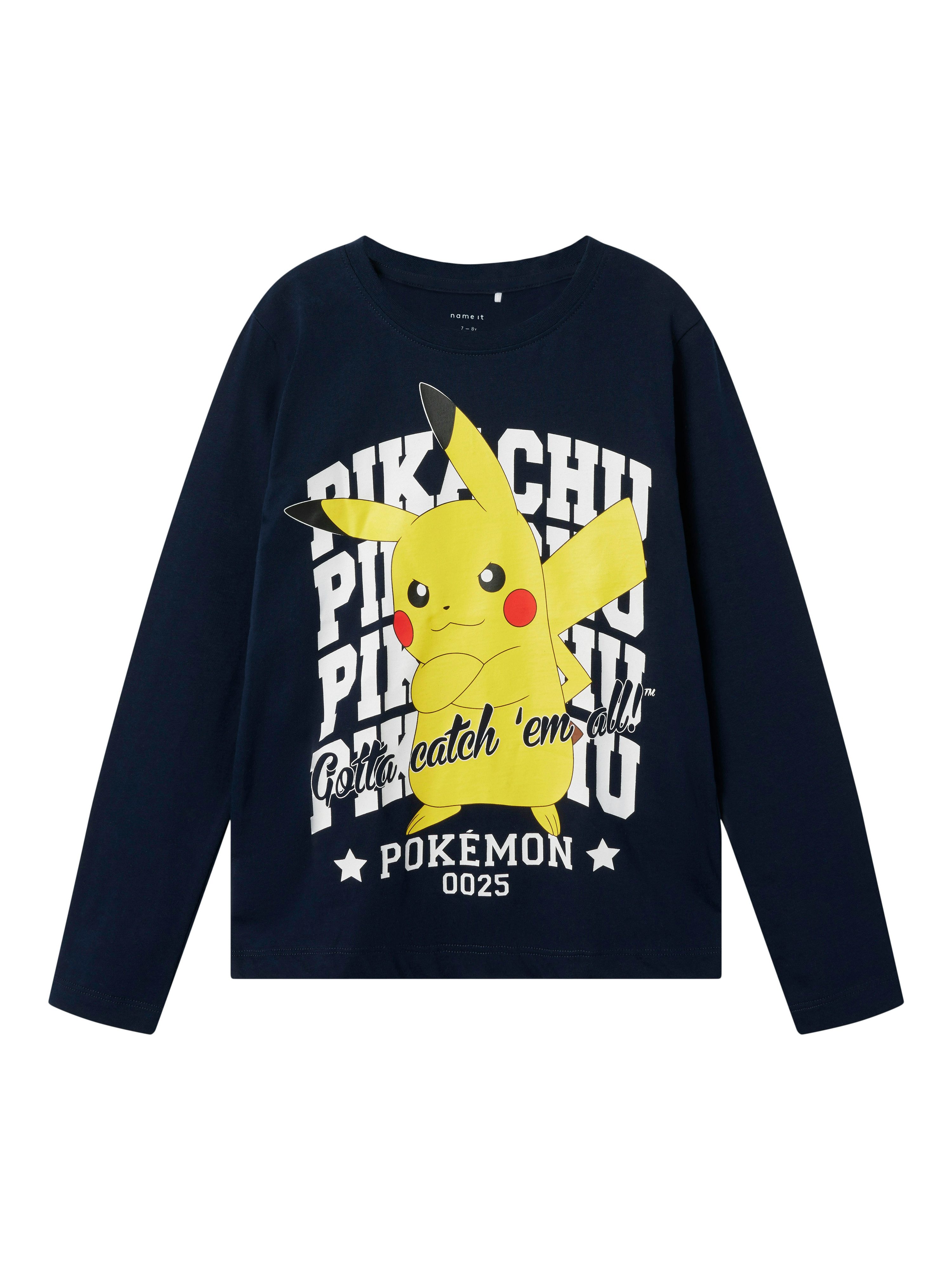 Name It Shirt met lange mouwen NKMAST POKEMON LS NREG TOP BOX NOOS SKY