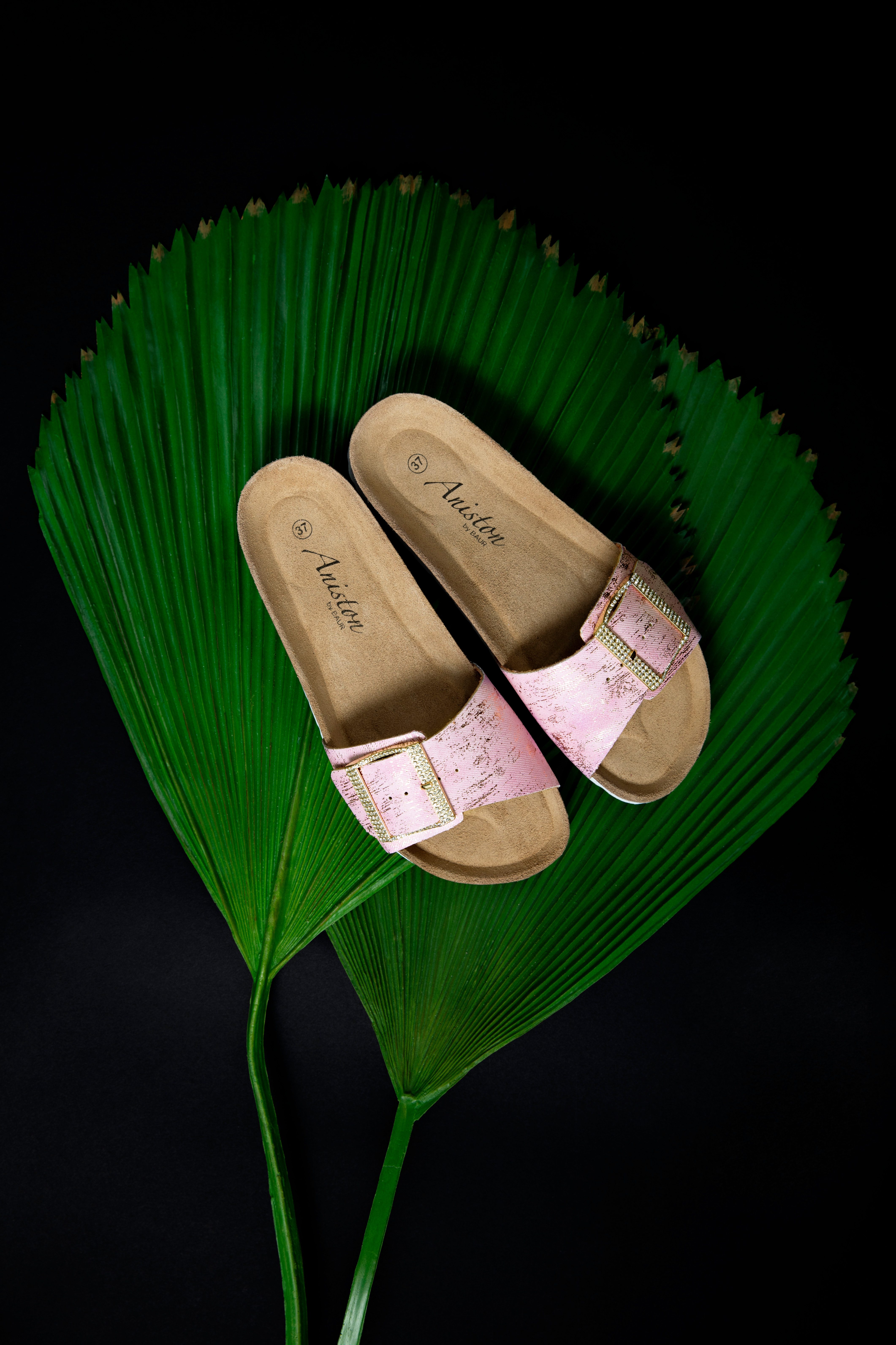 Aniston SHOES Slippers , zomerschoen, strandschoen, glitterstenen - nieuwe collectie
