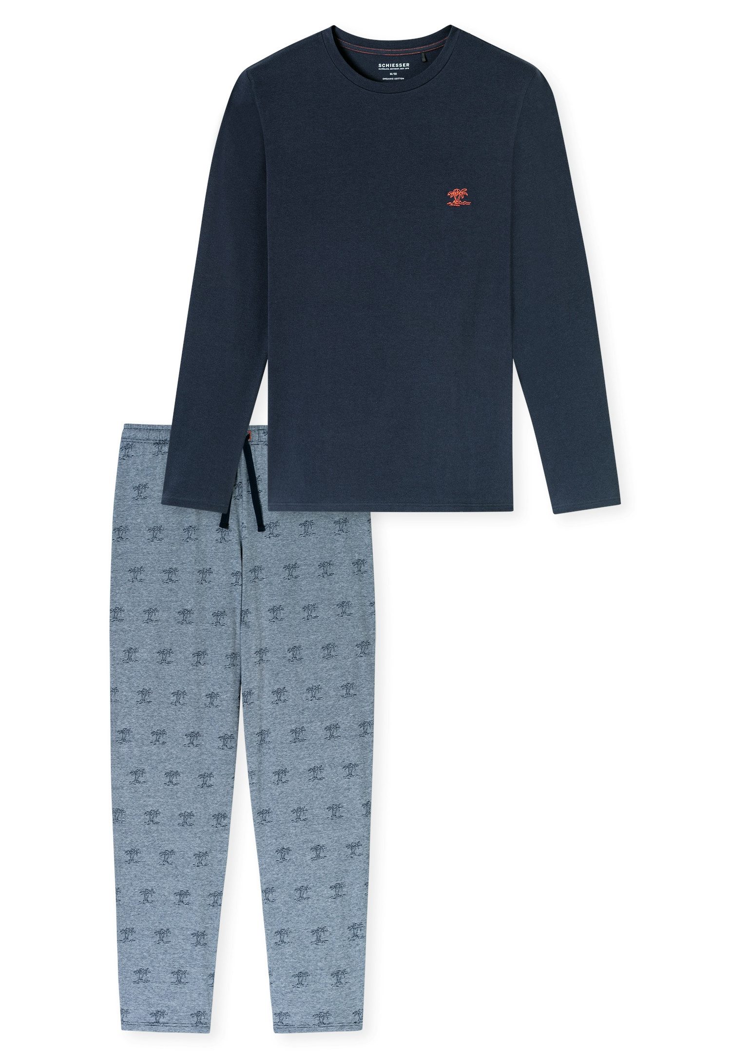 Schiesser Pyjama 95/5 Zeer elastisch materiaal voor meer bewegingsvrijheid (2-delig)