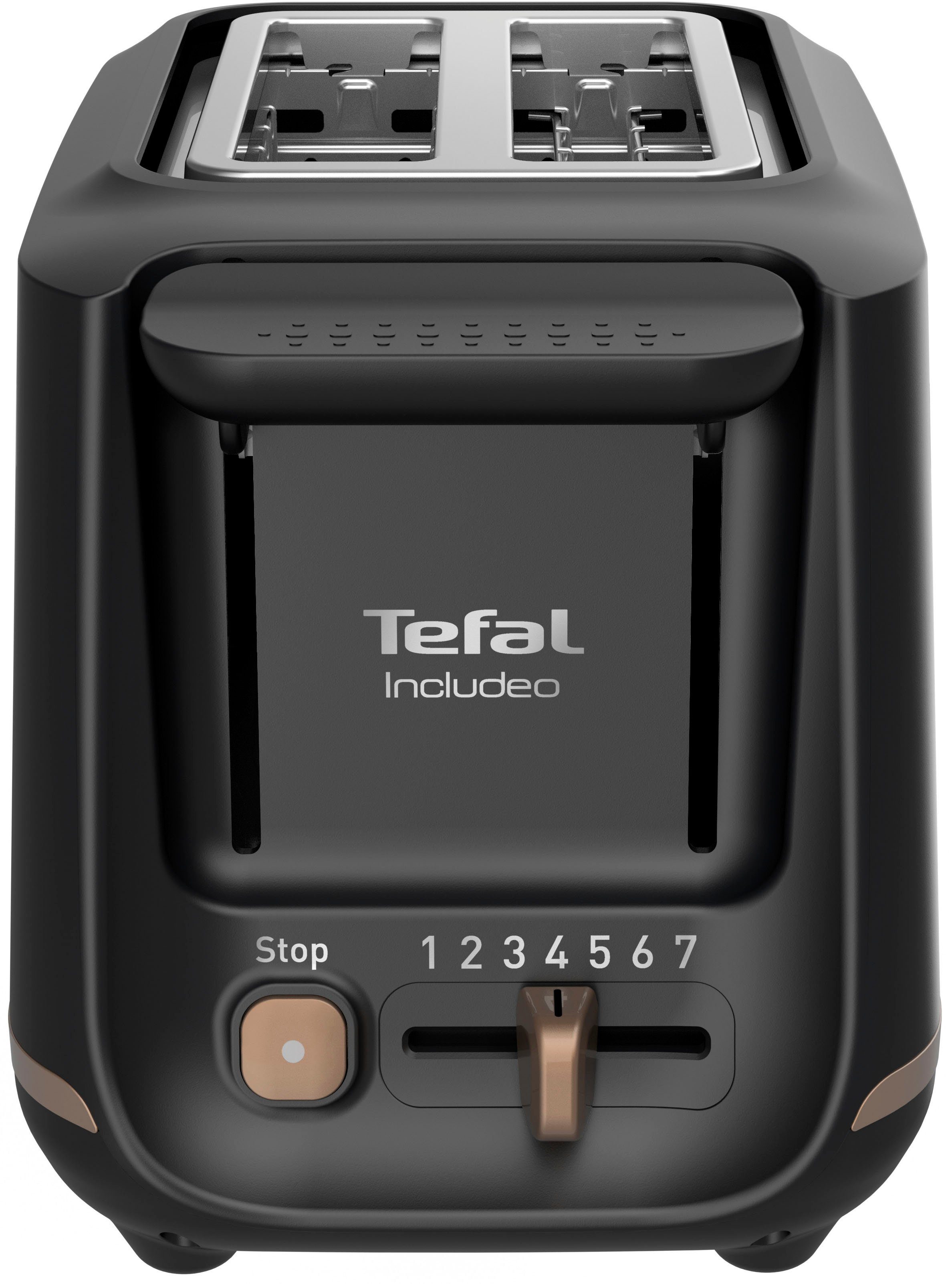 Tefal Toaster TT5338 Includeo Magnetische tang, 7 bruiningsgraden, kruimellade, liftfunctie