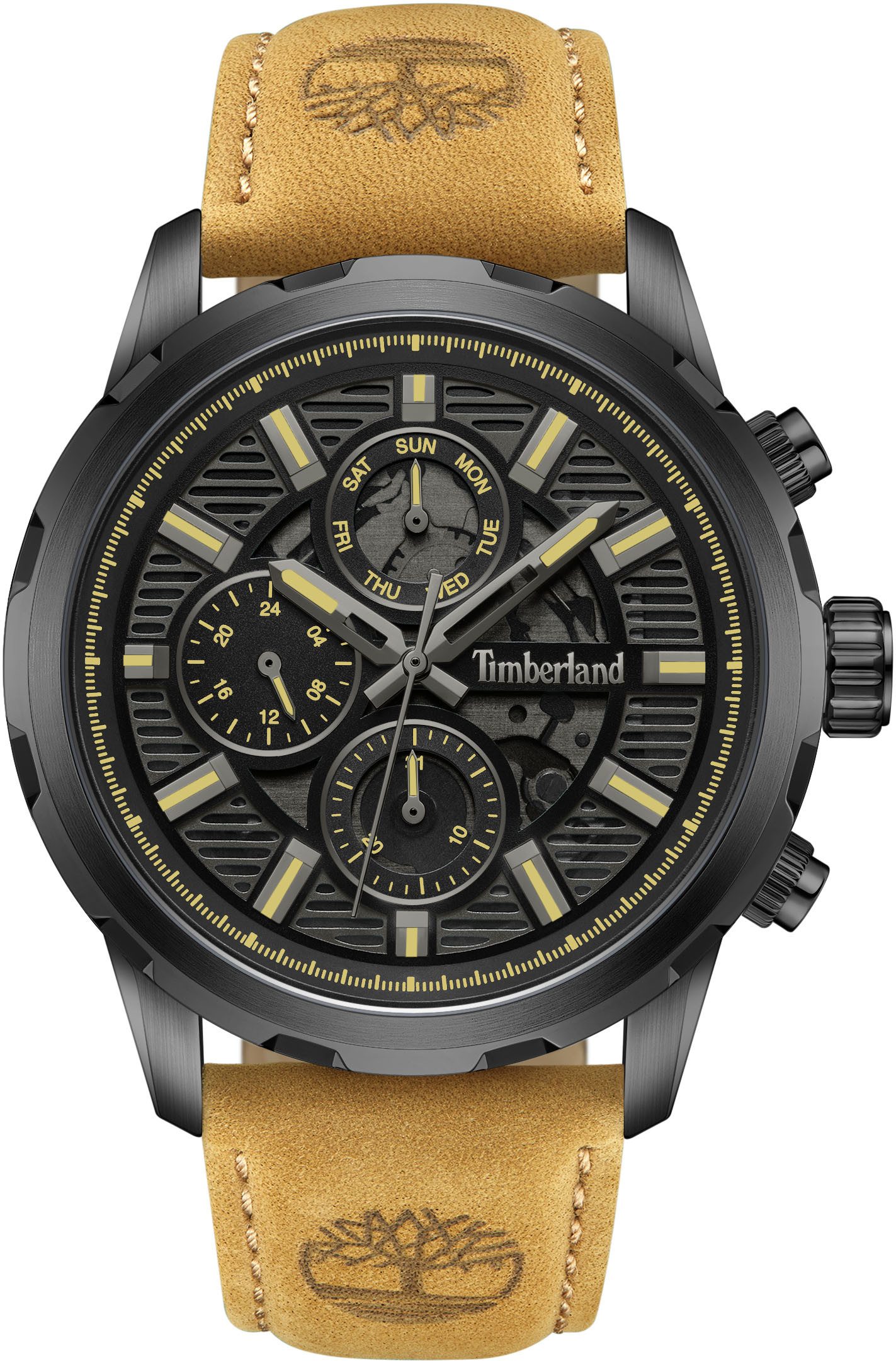 Timberland Chronograaf HAMPTON HARBOUR Quartzhorloge, horloge, herrenuur, leren band,...