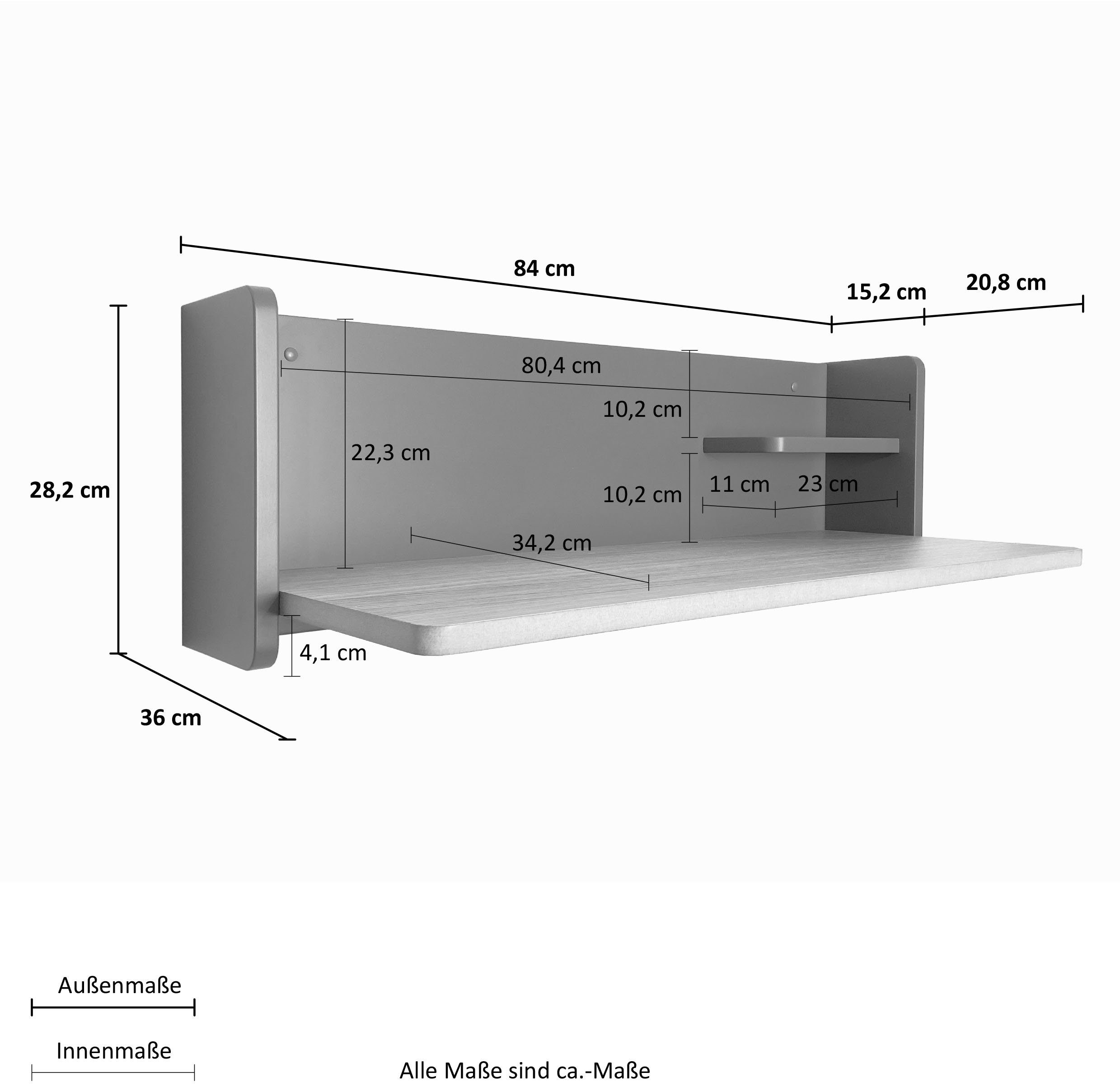 andas Bureau met kast Lene Schrijfblad met eikenfineer