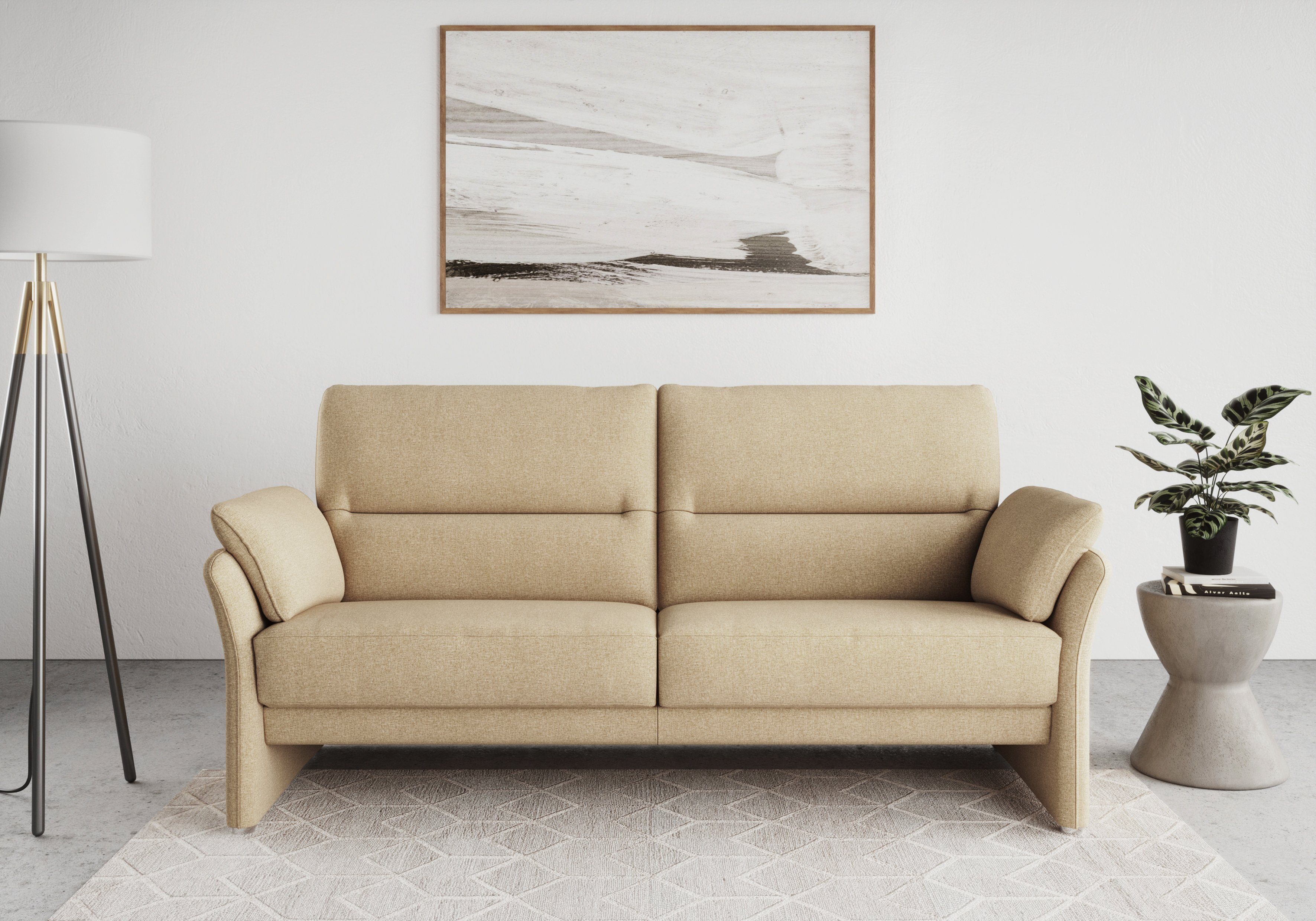 DOMO collection 2-zitsbank Pina met binnenvering, breedte 199 cm
