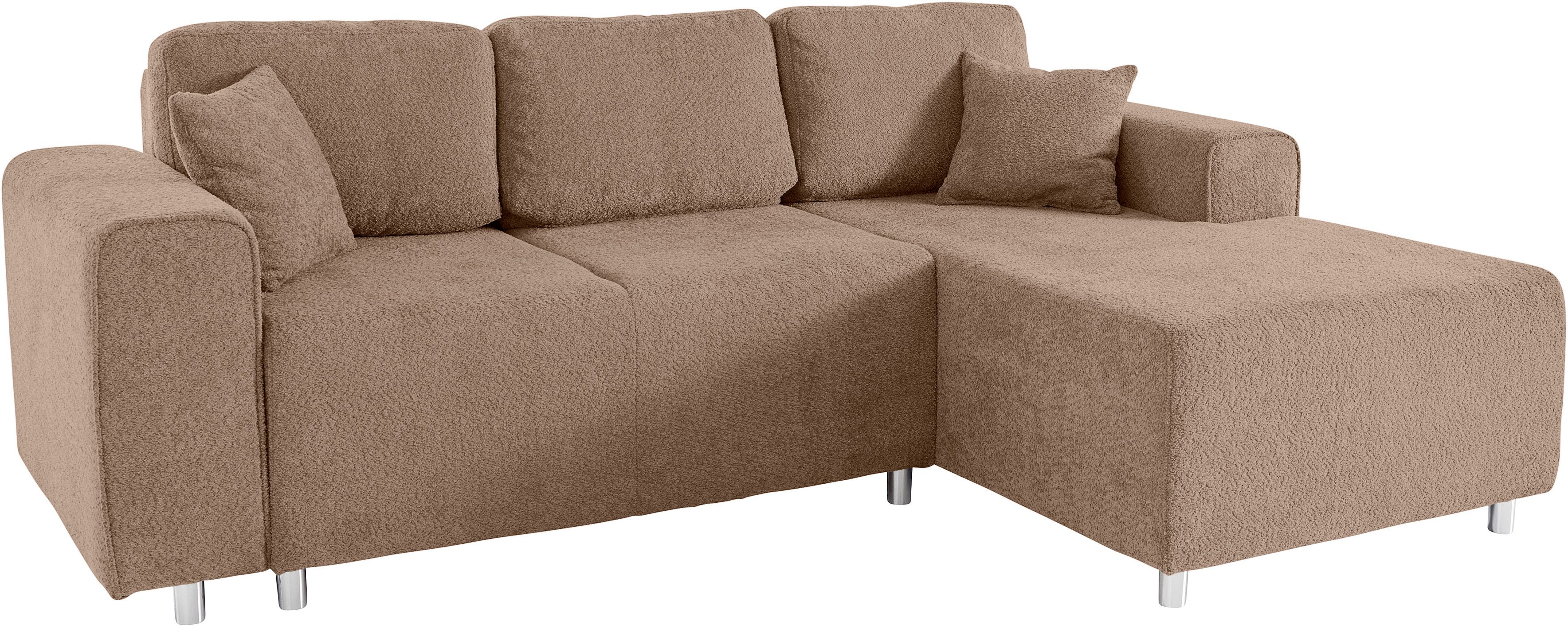 Guido Maria Kretschmer Home&Living Hoekbank Györ L-vorm, optioneel met bedfunctie en bedlade inclusief 2 sierkussens