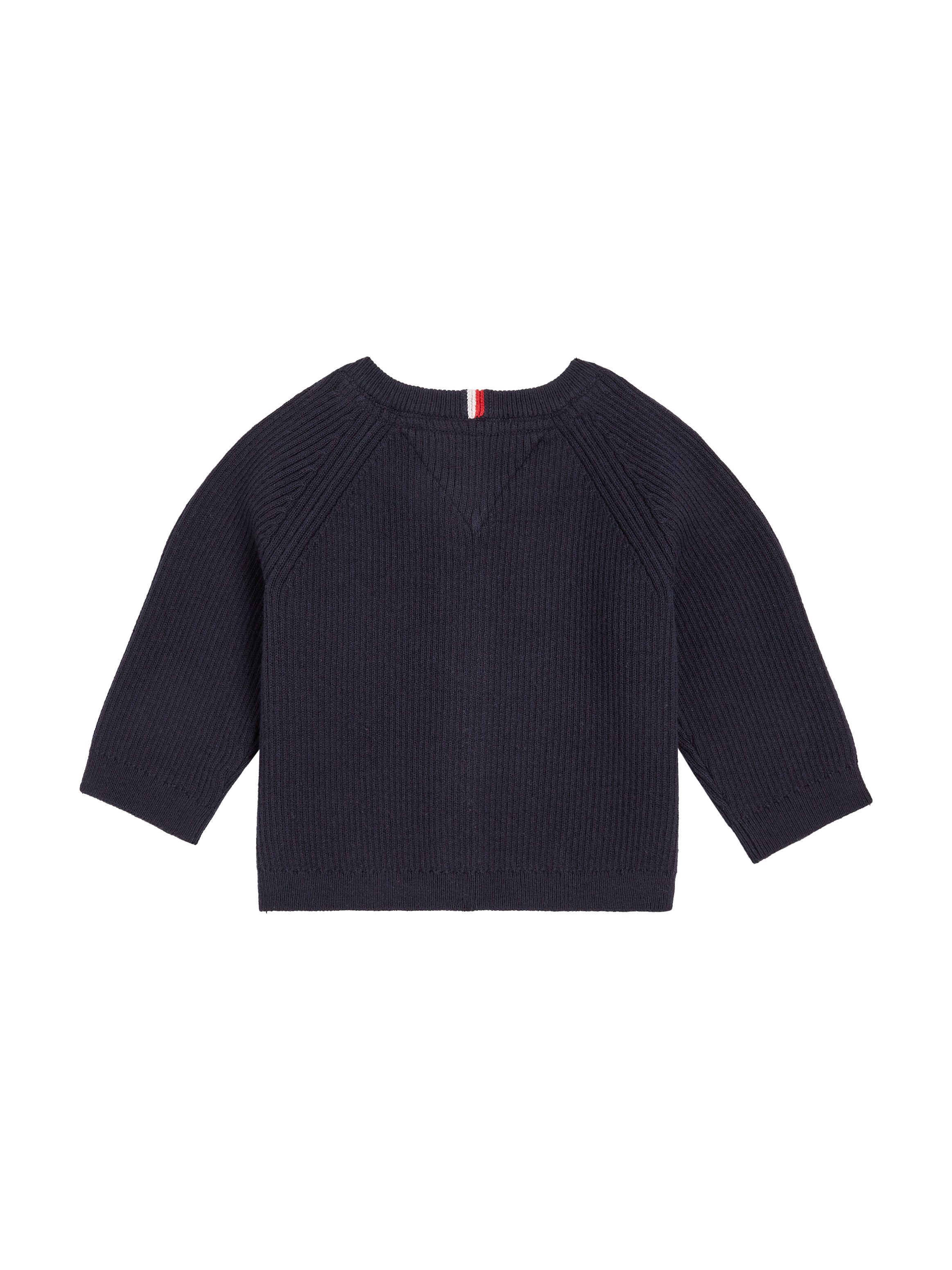 Tommy Hilfiger Vest ESSENTIAL REGULAR CARDIGAN LS Baby tot 2 jaar met logo-borduursel