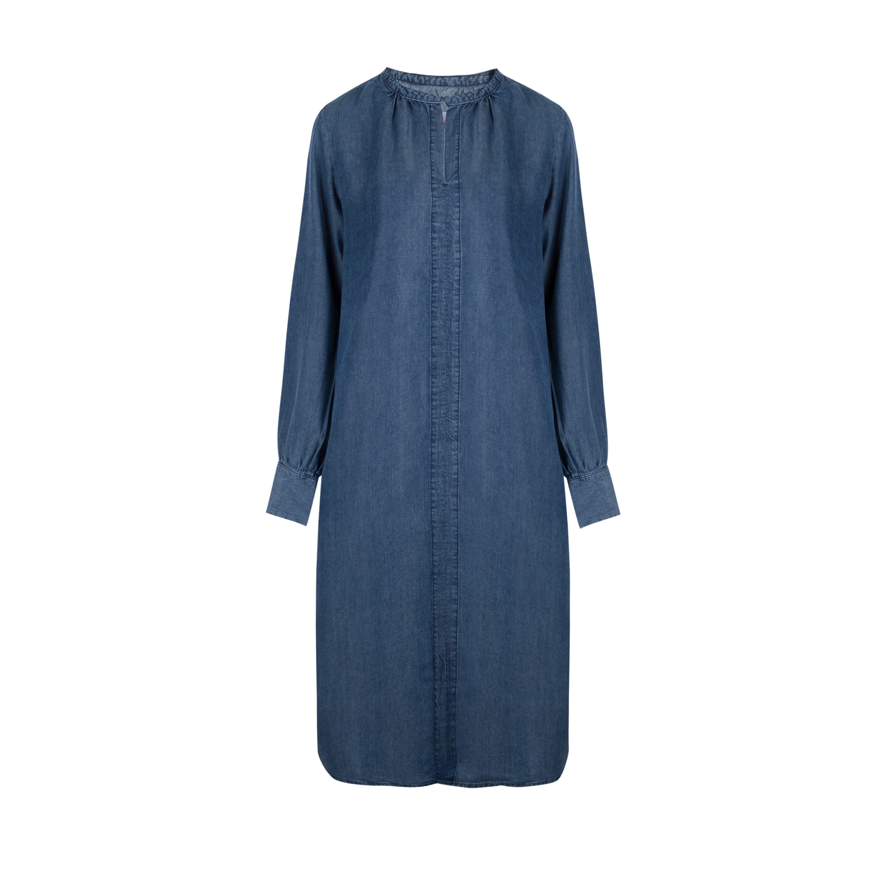 Lieblingsstück Jeans jurk ErindaL met kleine knop aan de hals