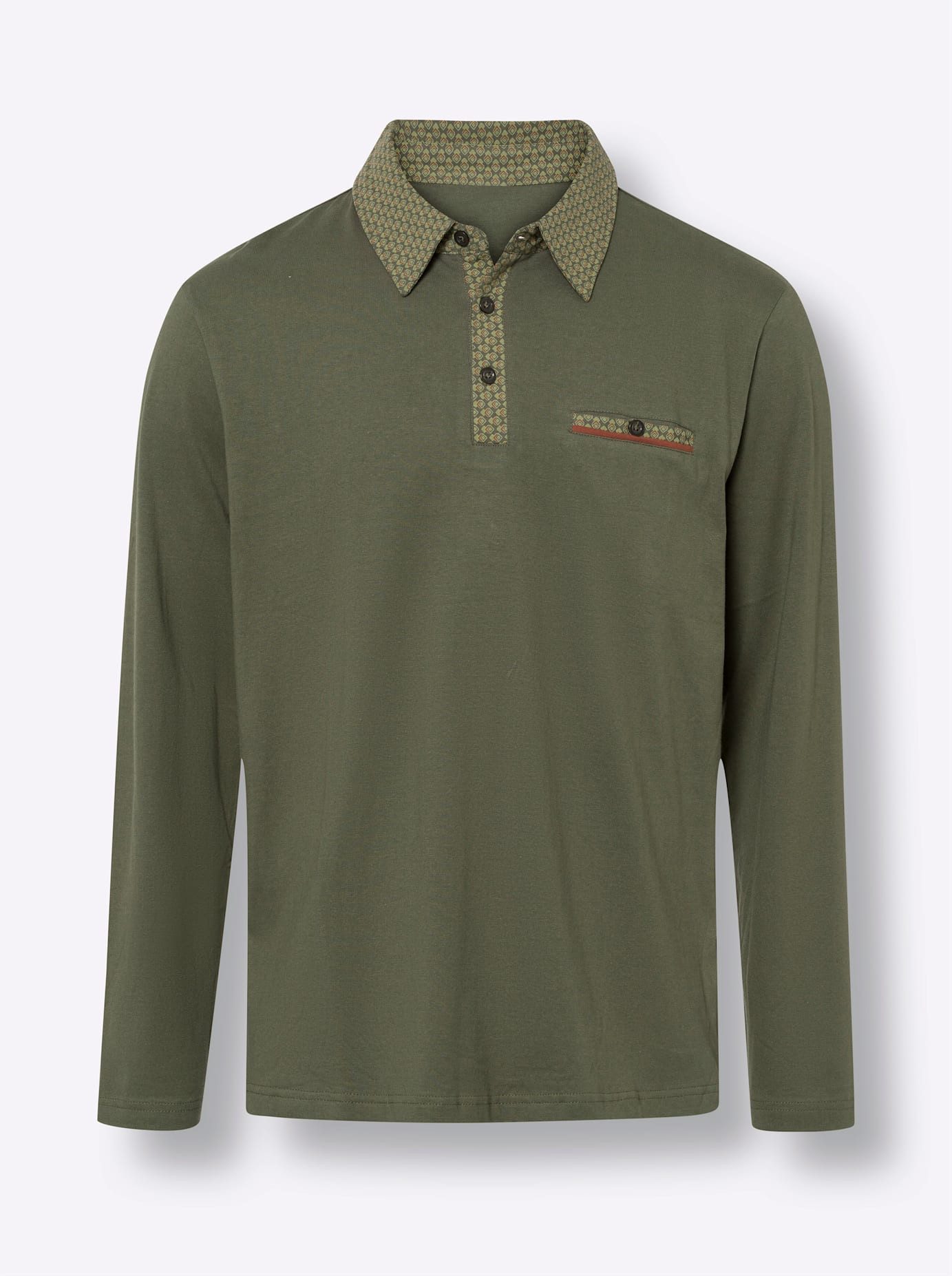 Classic Poloshirt met lange mouwen (1-delig)